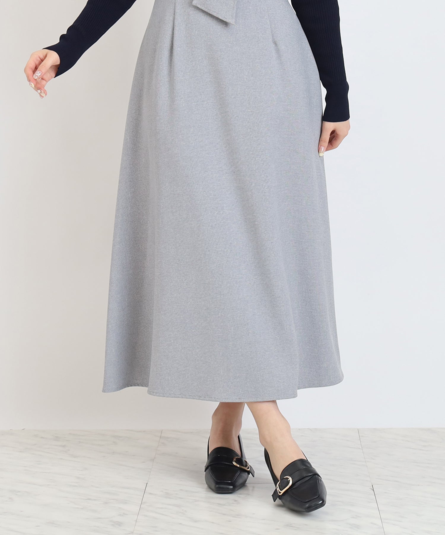 ライトグレー　model:160cm  着用サイズ：M