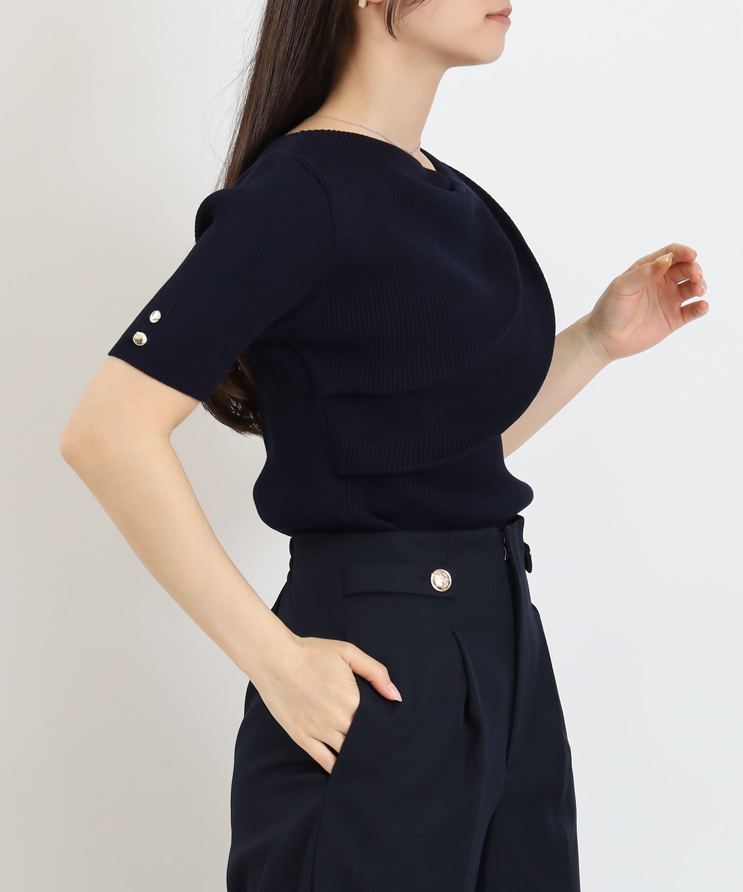 ネイビー　model:160cm  着用サイズ：M