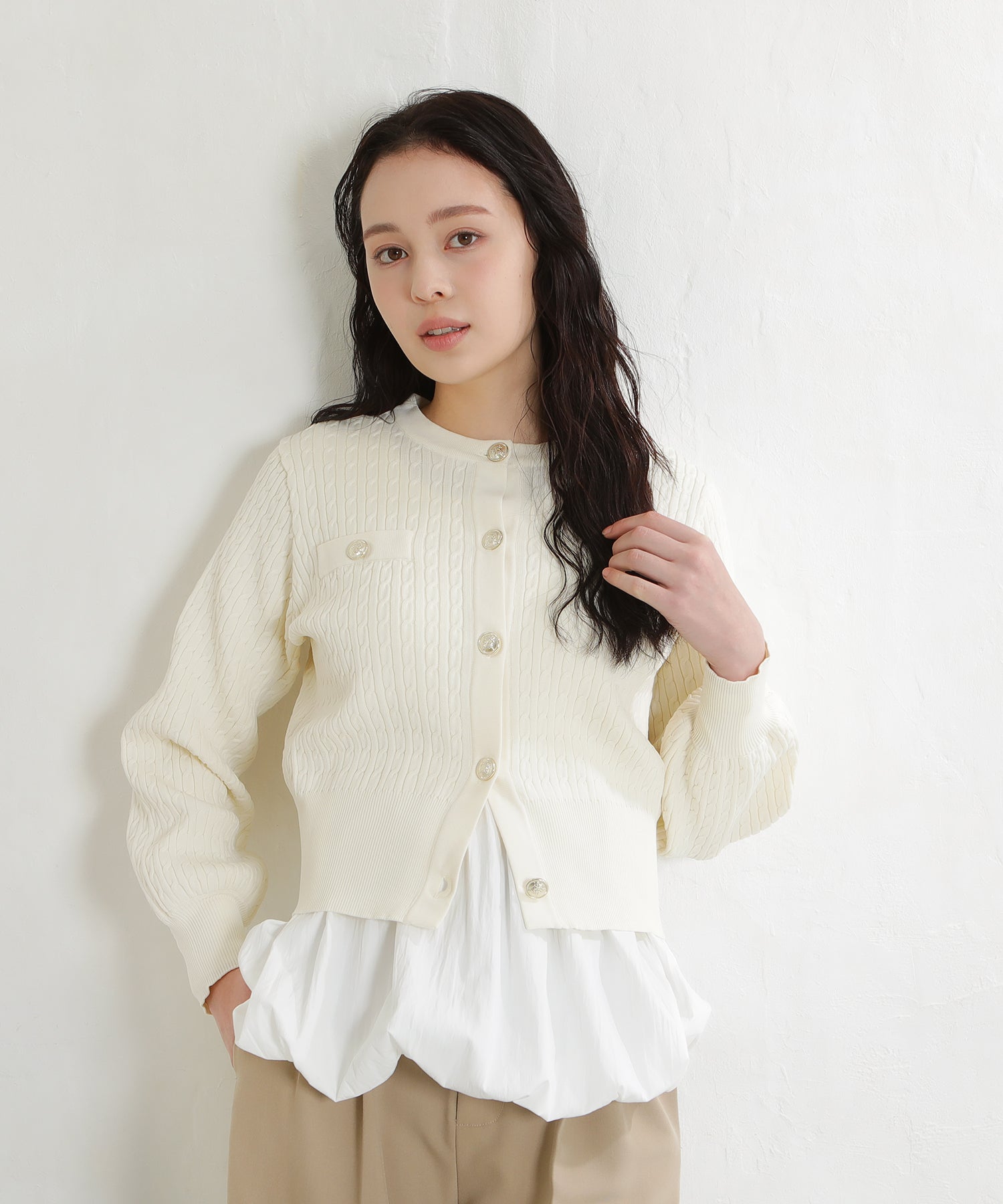 アイボリー　model：171㎝　着用サイズ：M