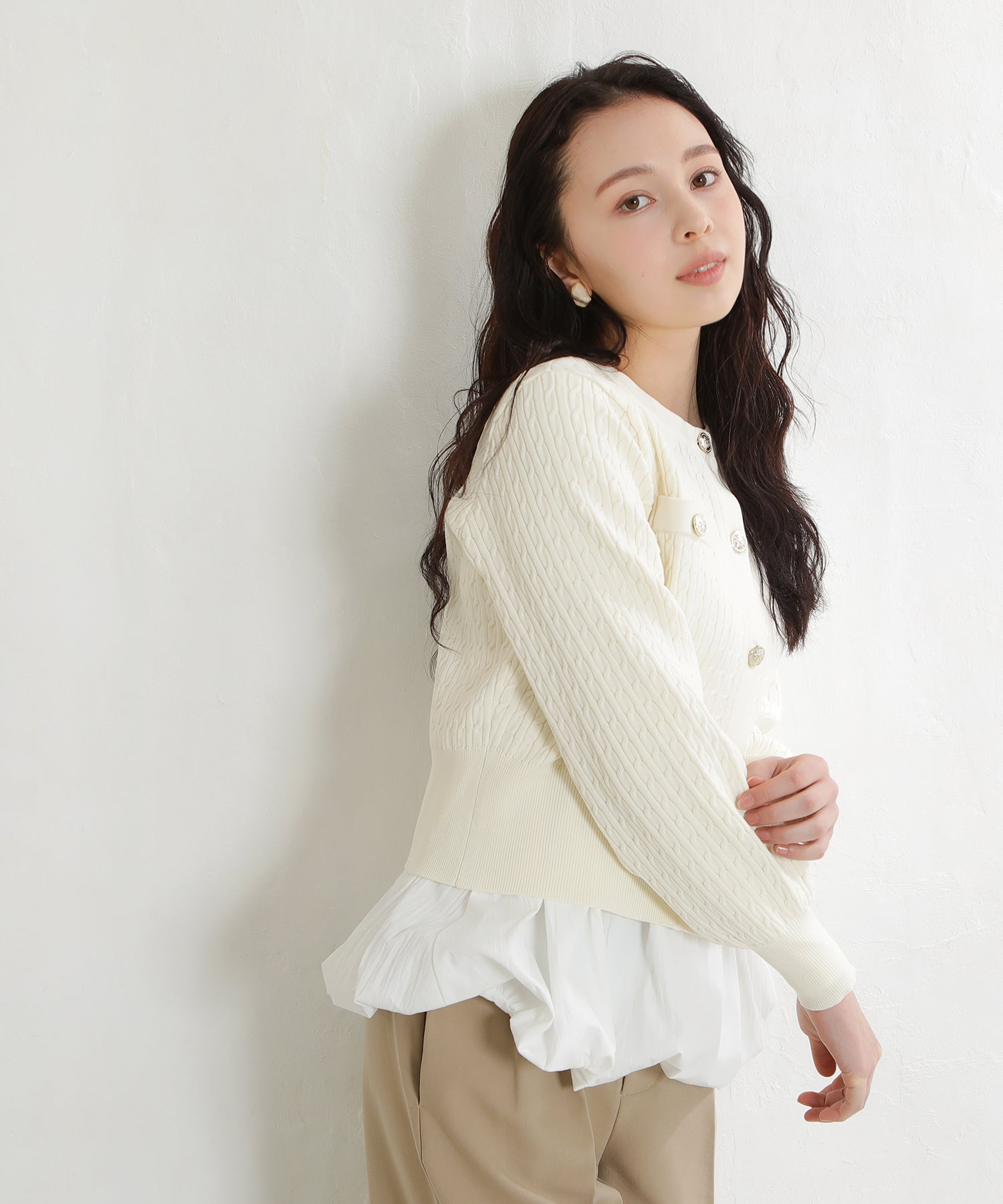 アイボリー　model：171㎝　着用サイズ：M