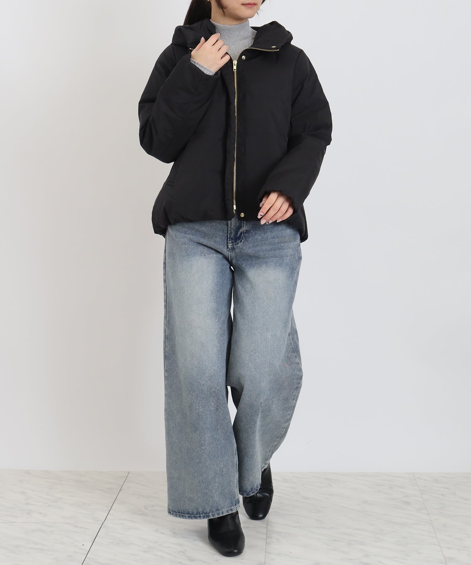 ブラック　model：160　着用サイズ：M