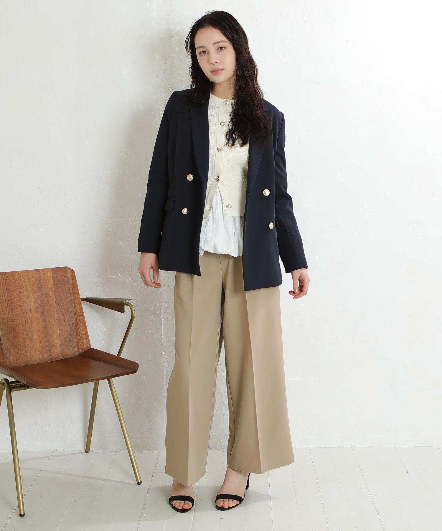 ネイビー　model：171　着用サイズ：M