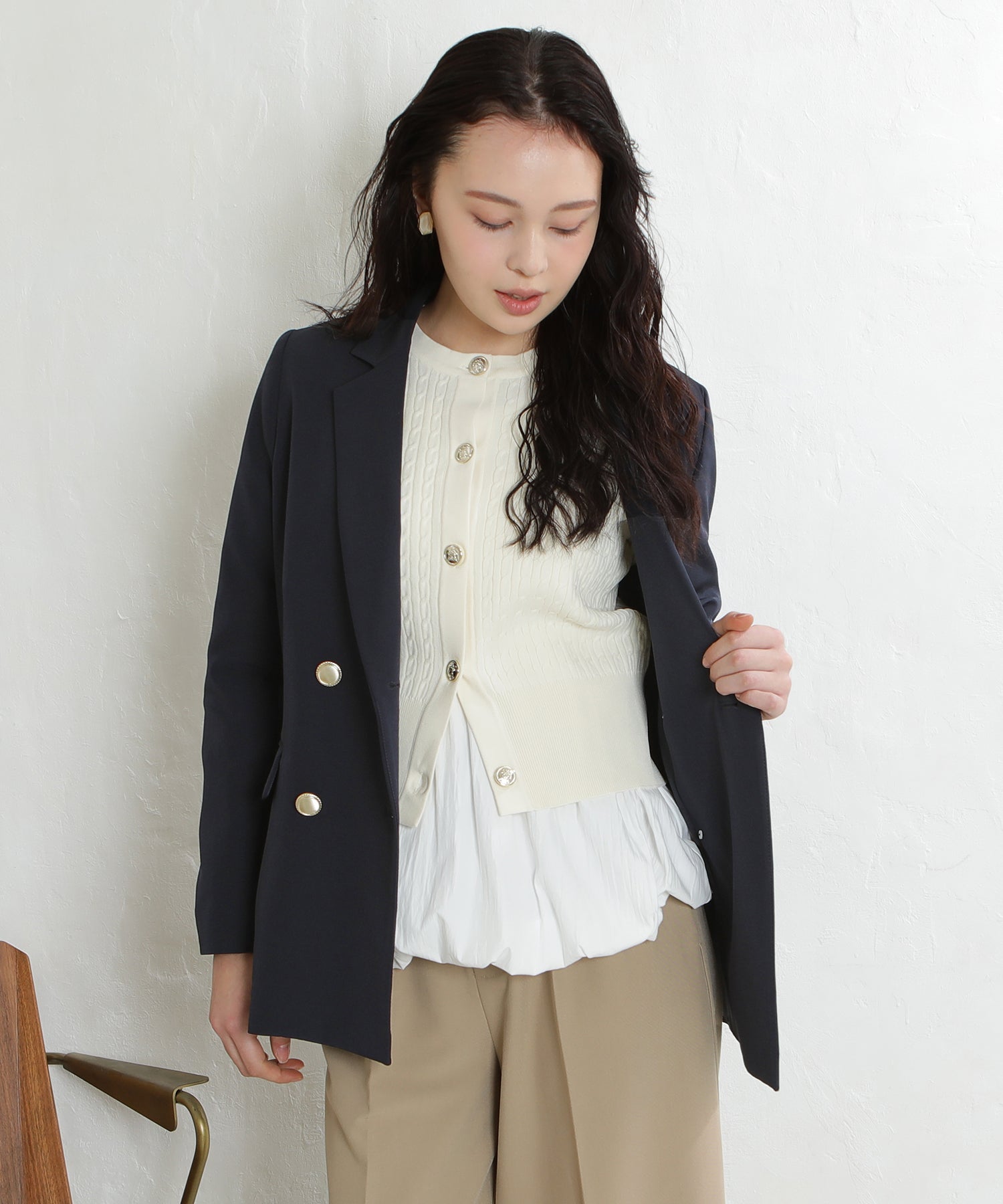 ネイビー　model：171　着用サイズ：M