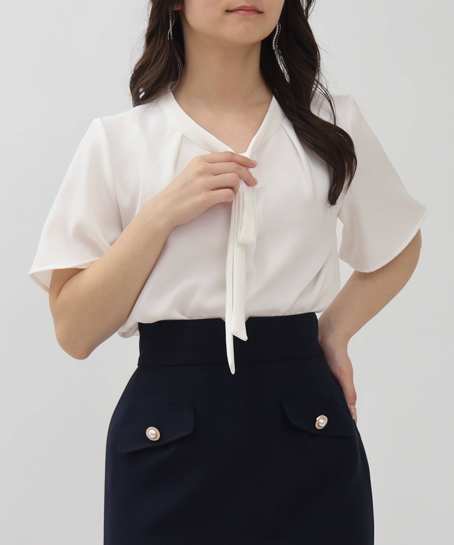 ホワイト　model:160cm  着用サイズ：M