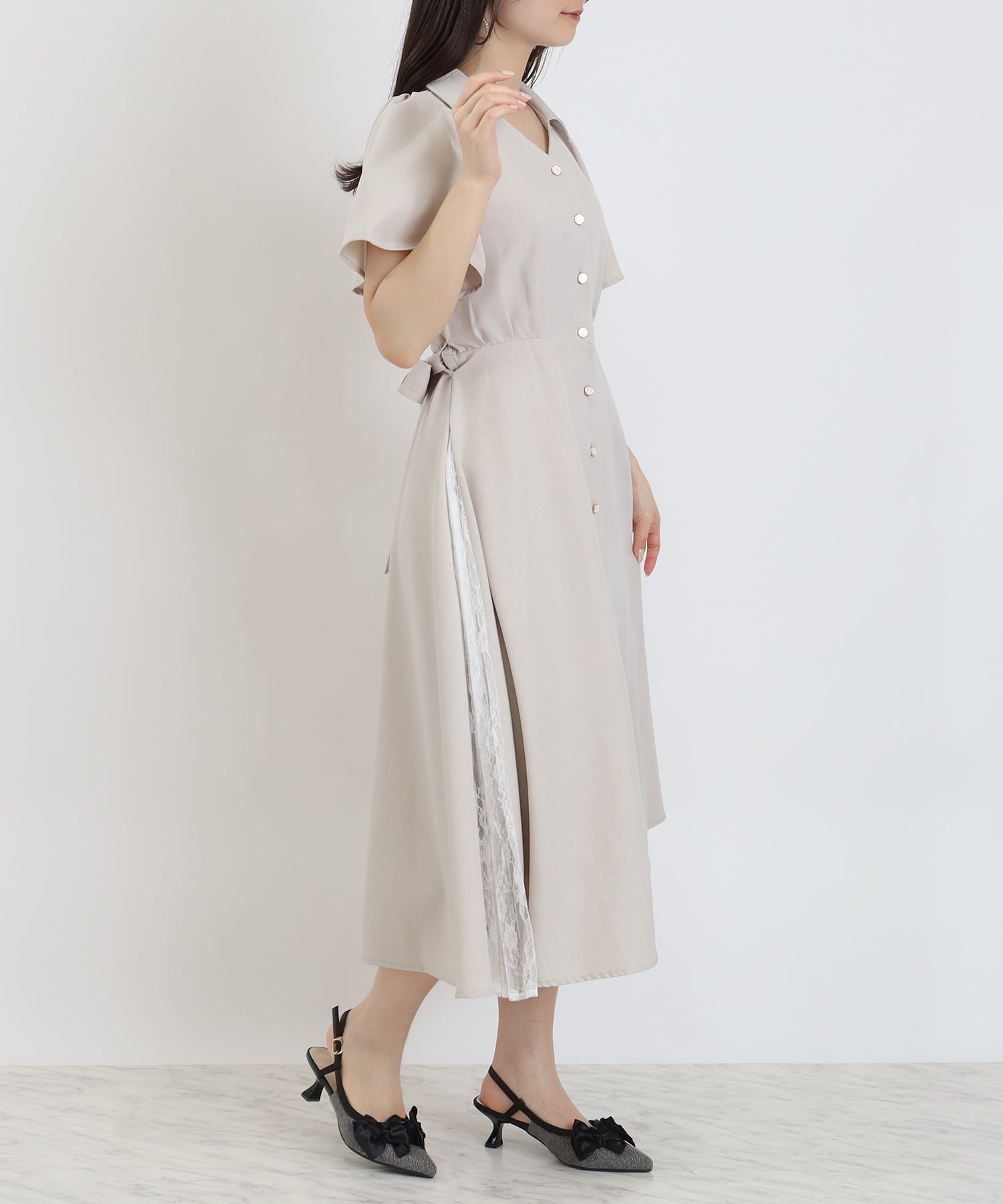 グレージュ　model：160　着用サイズ：M