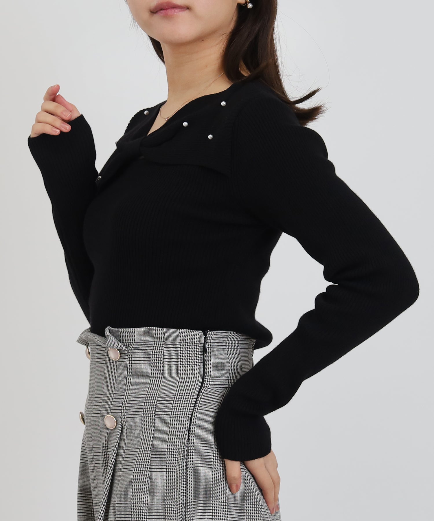 ブラック　model:156cm  着用サイズ：M