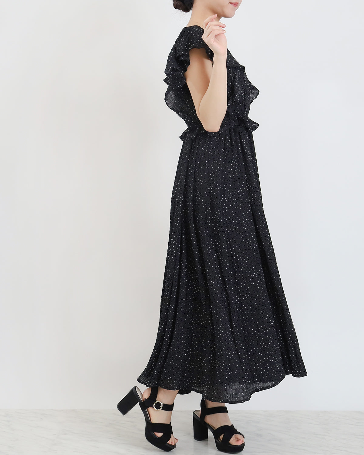 ブラック（ドット）model：156㎝　着用サイズ：M
