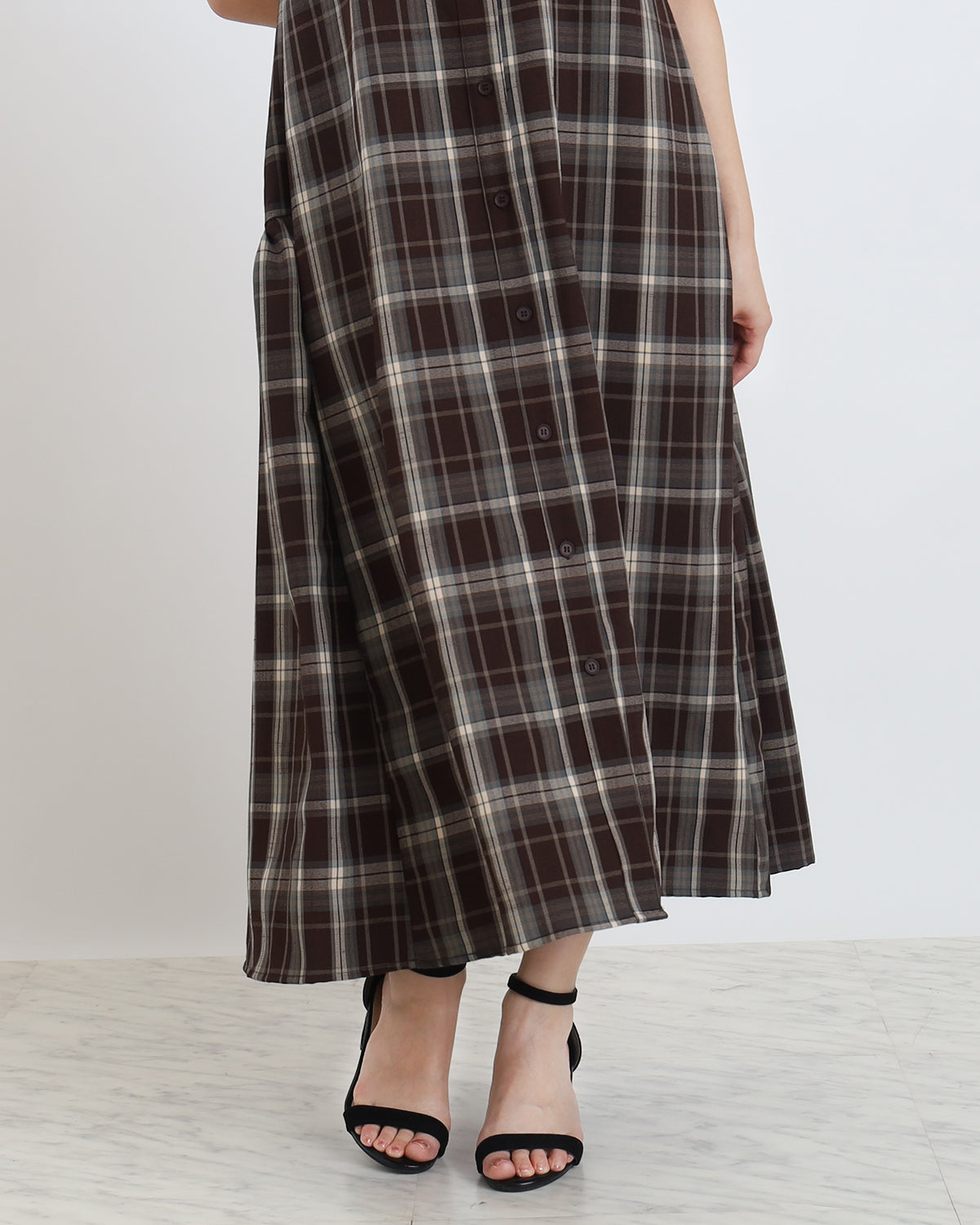 関税・送料込み!【国内発送】SANDRO Striped maxi ワンピース Striped maxi dress with lace blue For Women | Sandro Paris