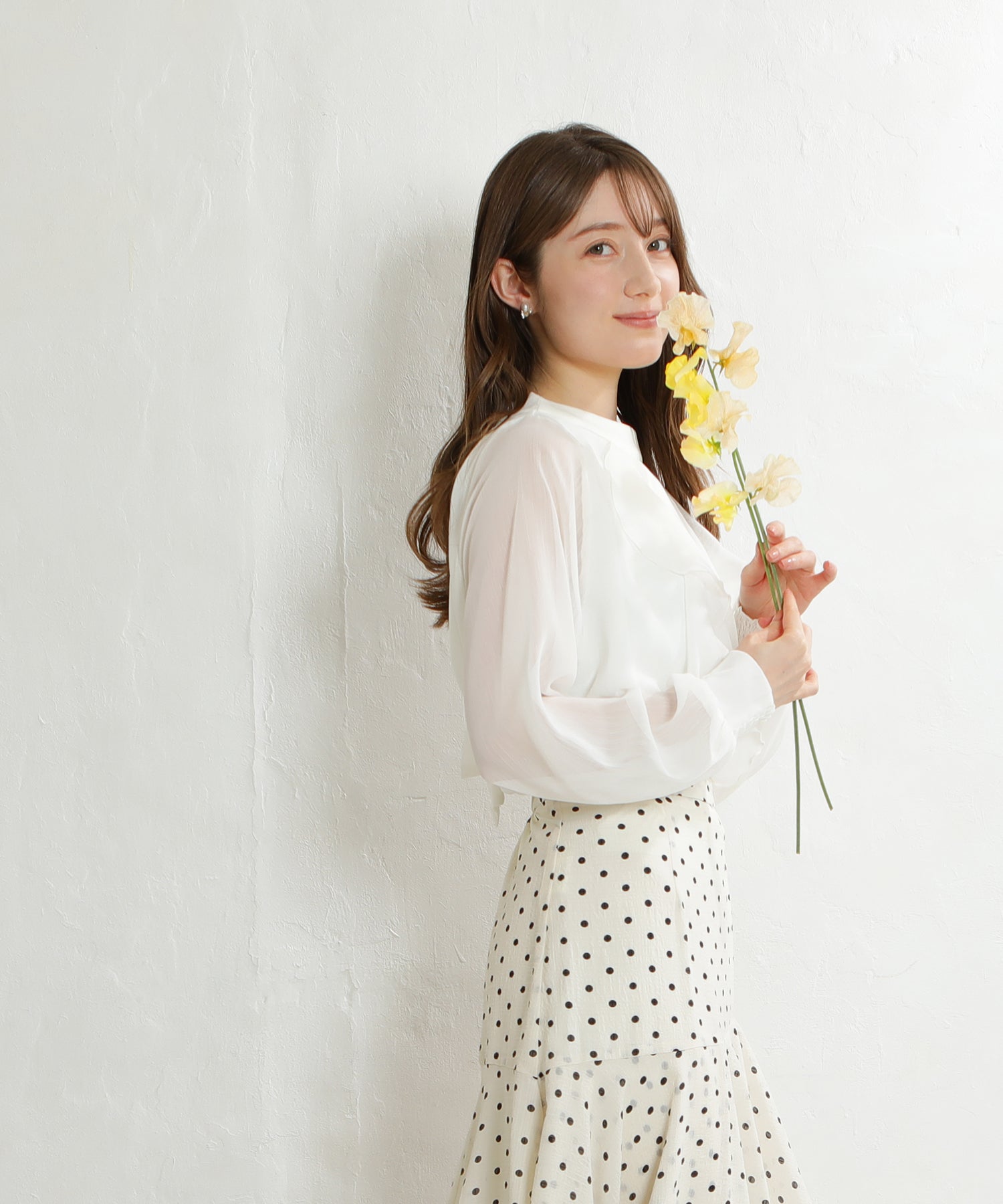 ラッフルフリルブラウス