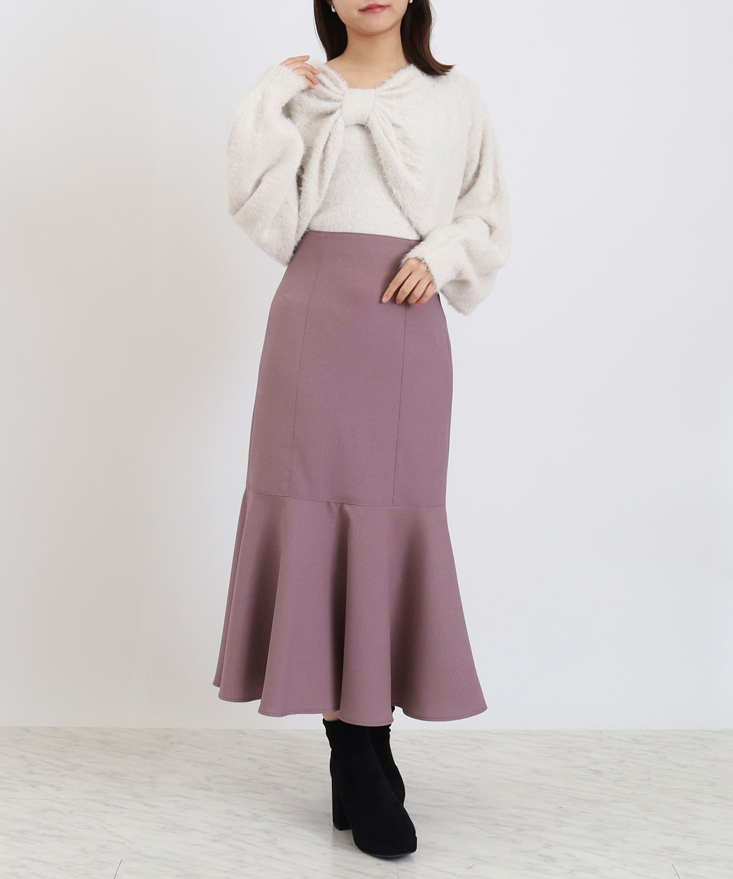 ホワイト　model:156cm  着用サイズ：M