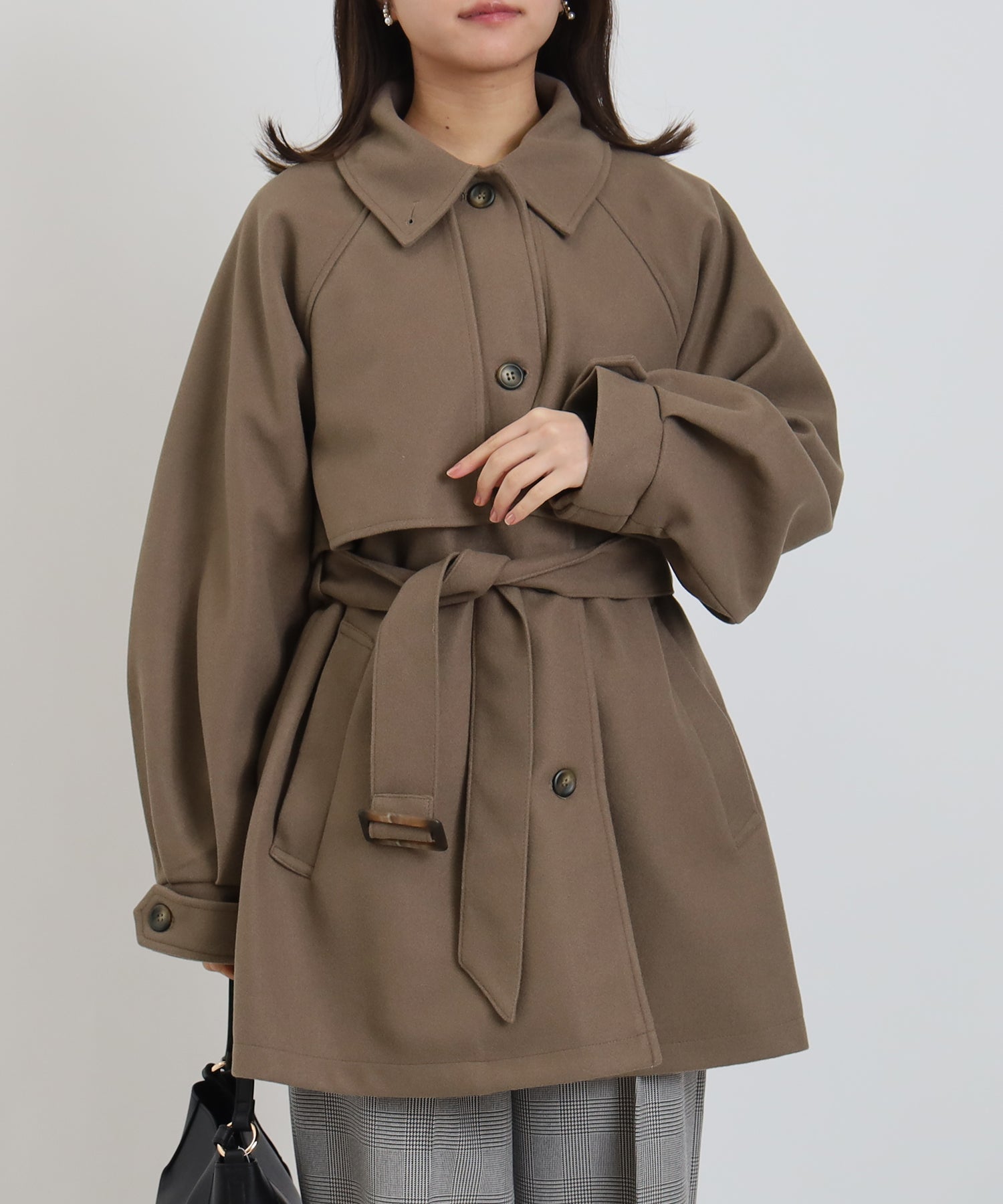 ブラウン　model:156cm  着用サイズ：M