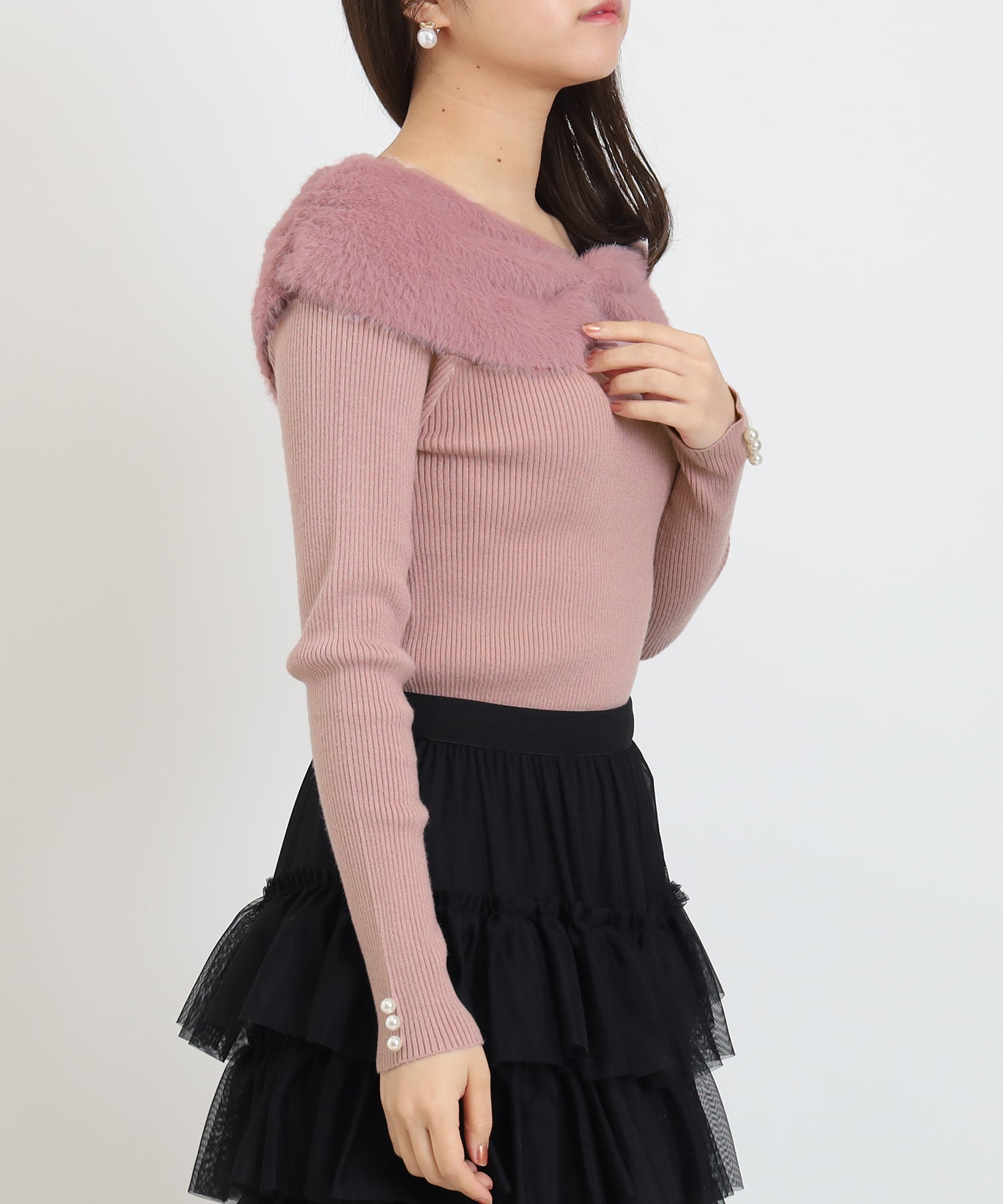 ピンク　model:156　着用サイズ：M