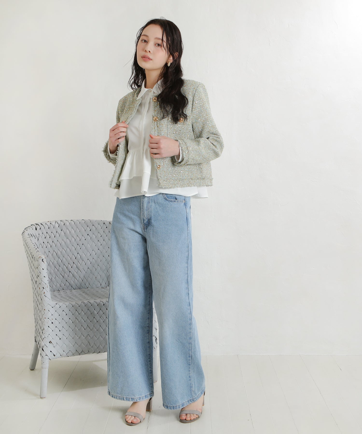 グリーン　model：171ｃｍ　着用サイズ：M