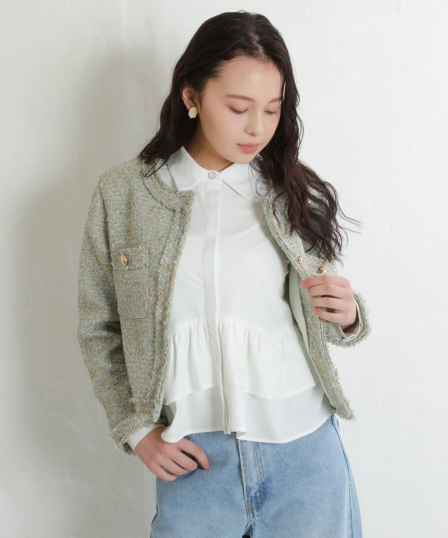 ホワイト　model：171　着用サイズ：M