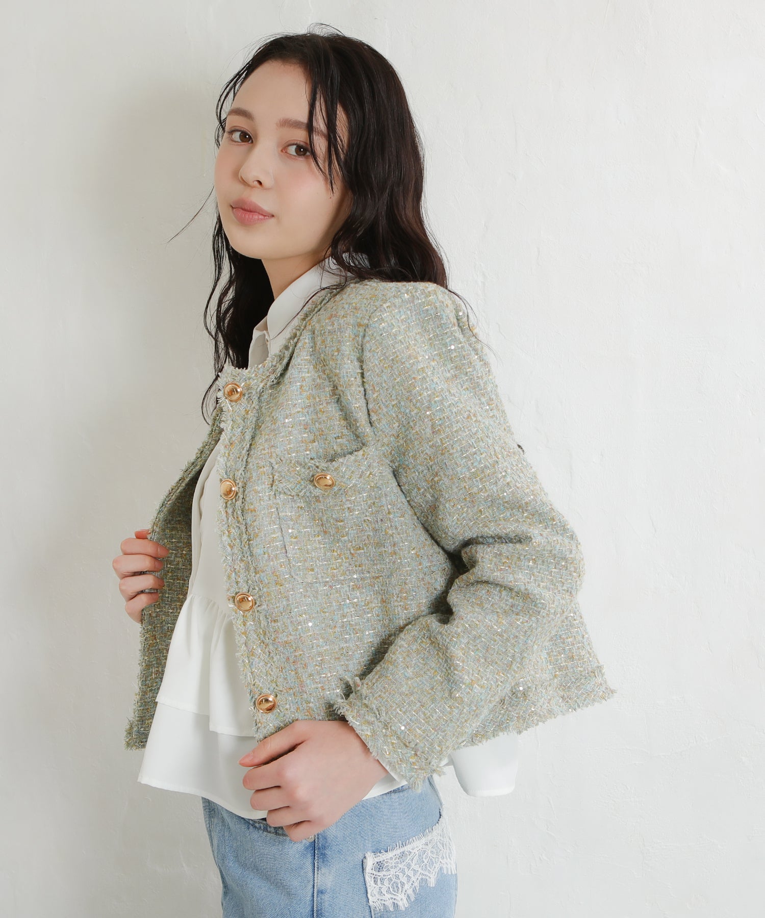 グリーン　model：171ｃｍ　着用サイズ：M