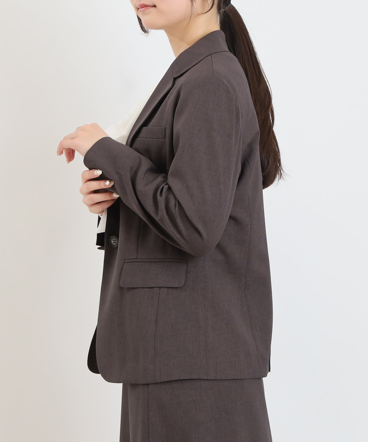 ブラウン  model:160cm  着用サイズ：M