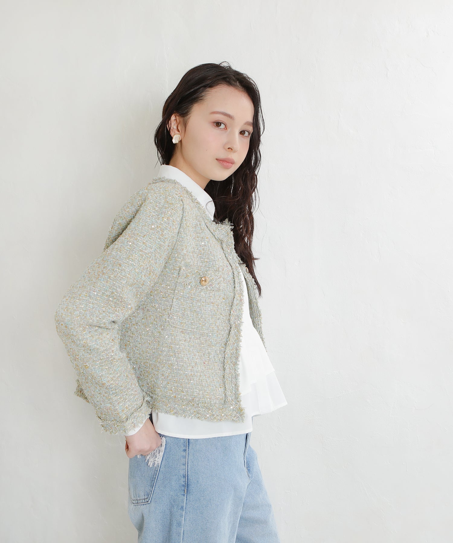 グリーン　model：171ｃｍ　着用サイズ：M