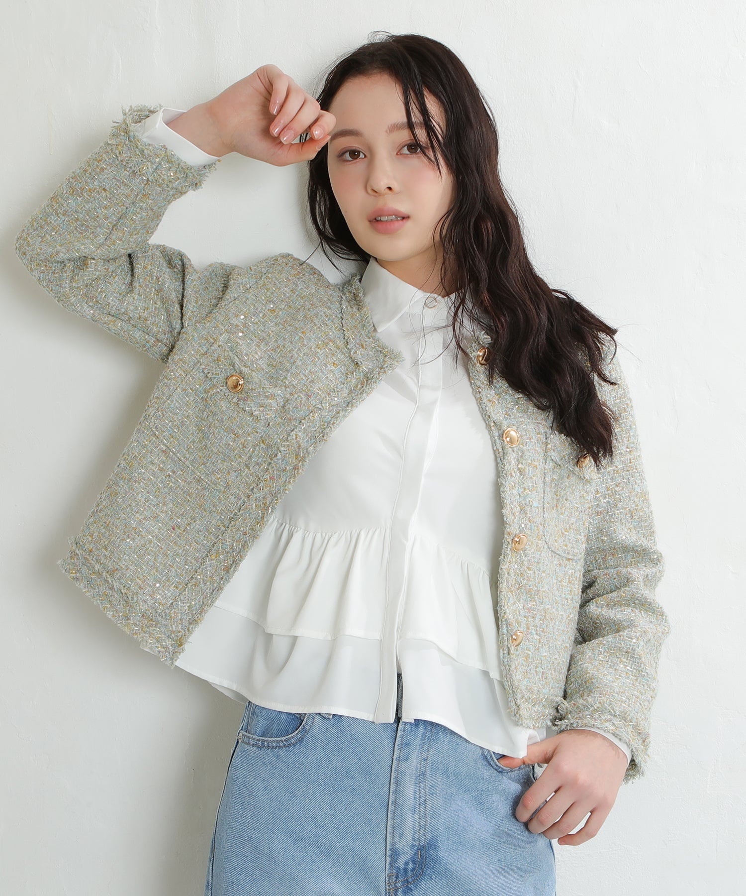 ホワイト　model：171　着用サイズ：M