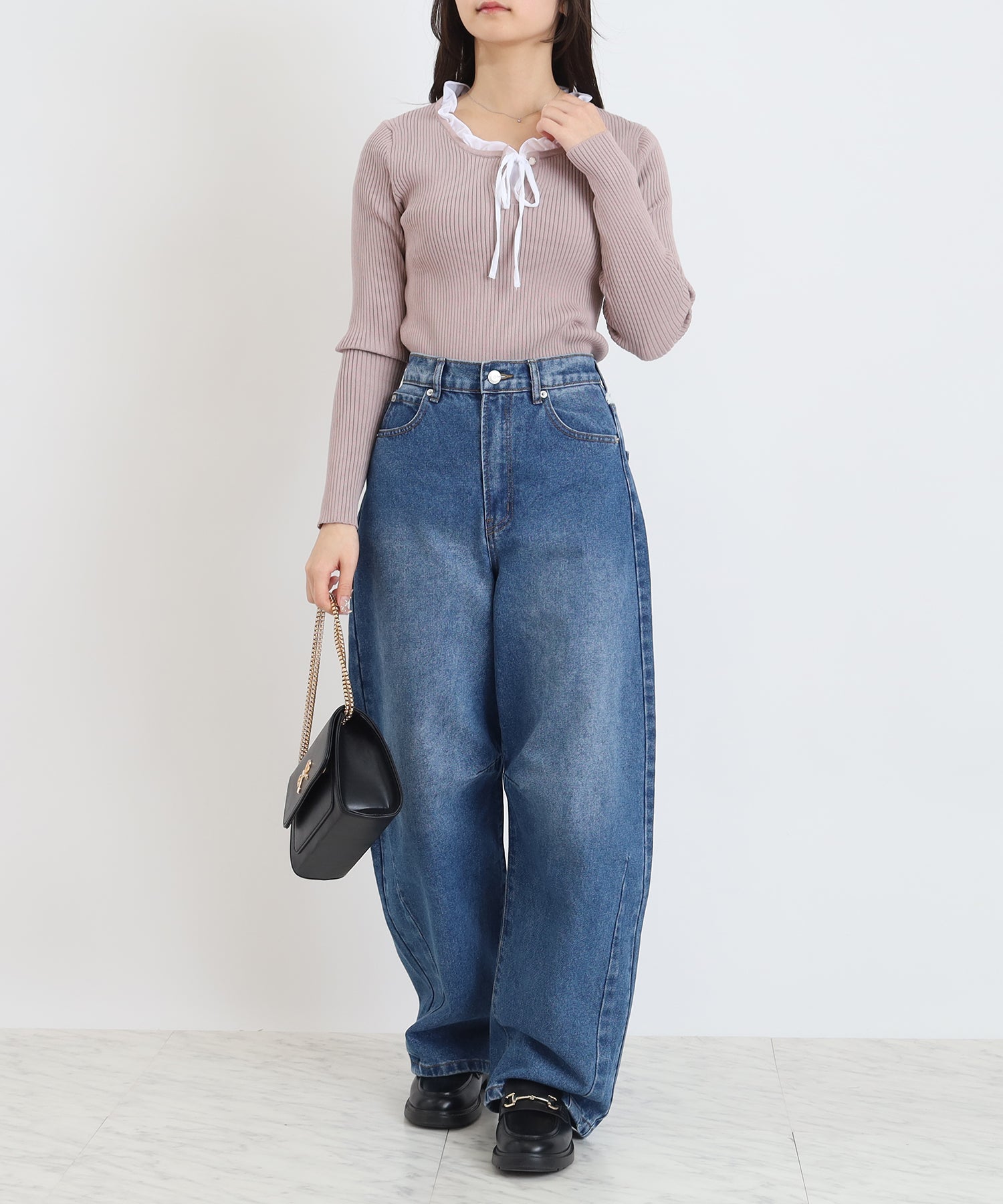 ブルー　model：156　着用サイズ：M