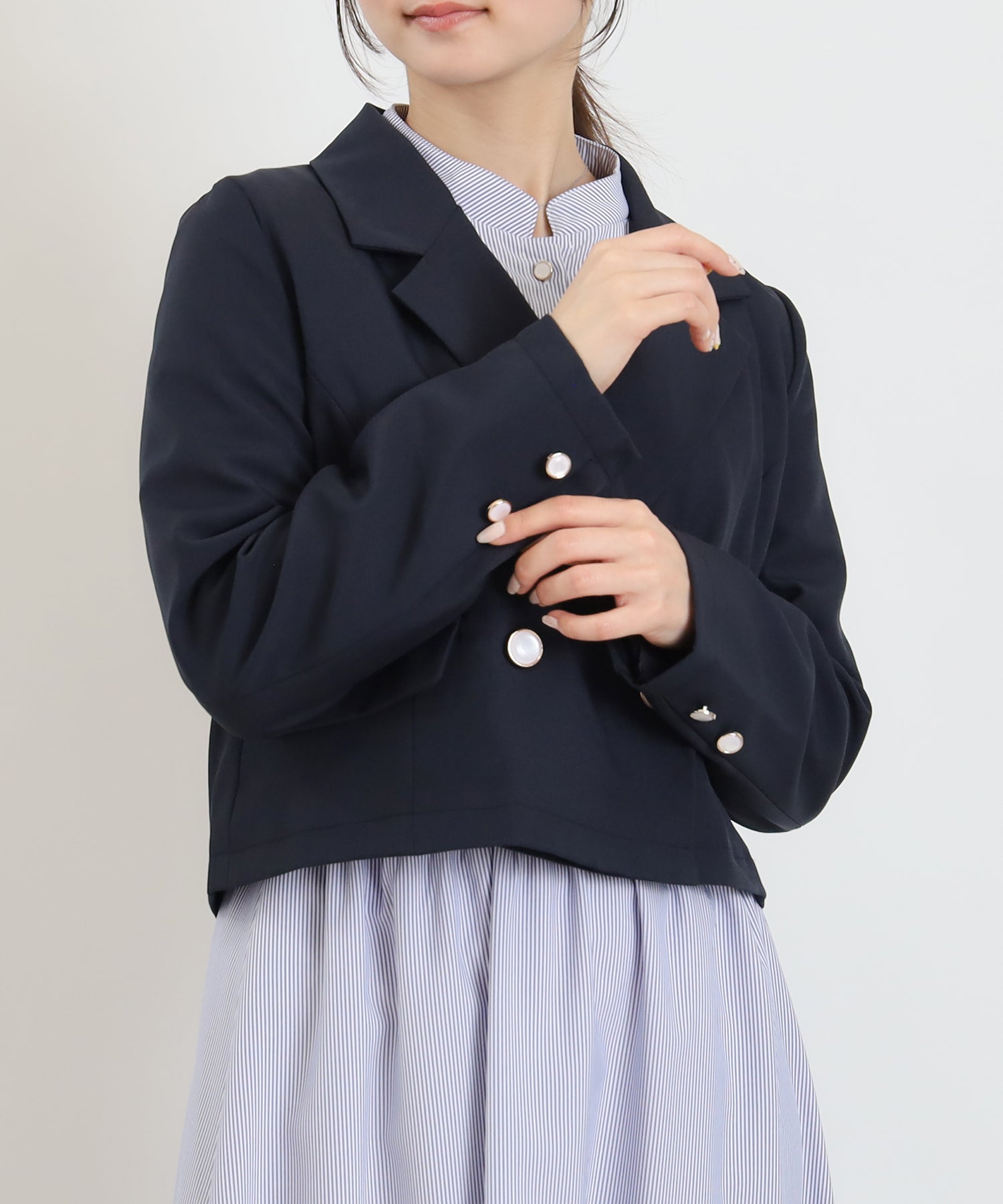 ネイビー　model：160　着用サイズ：M