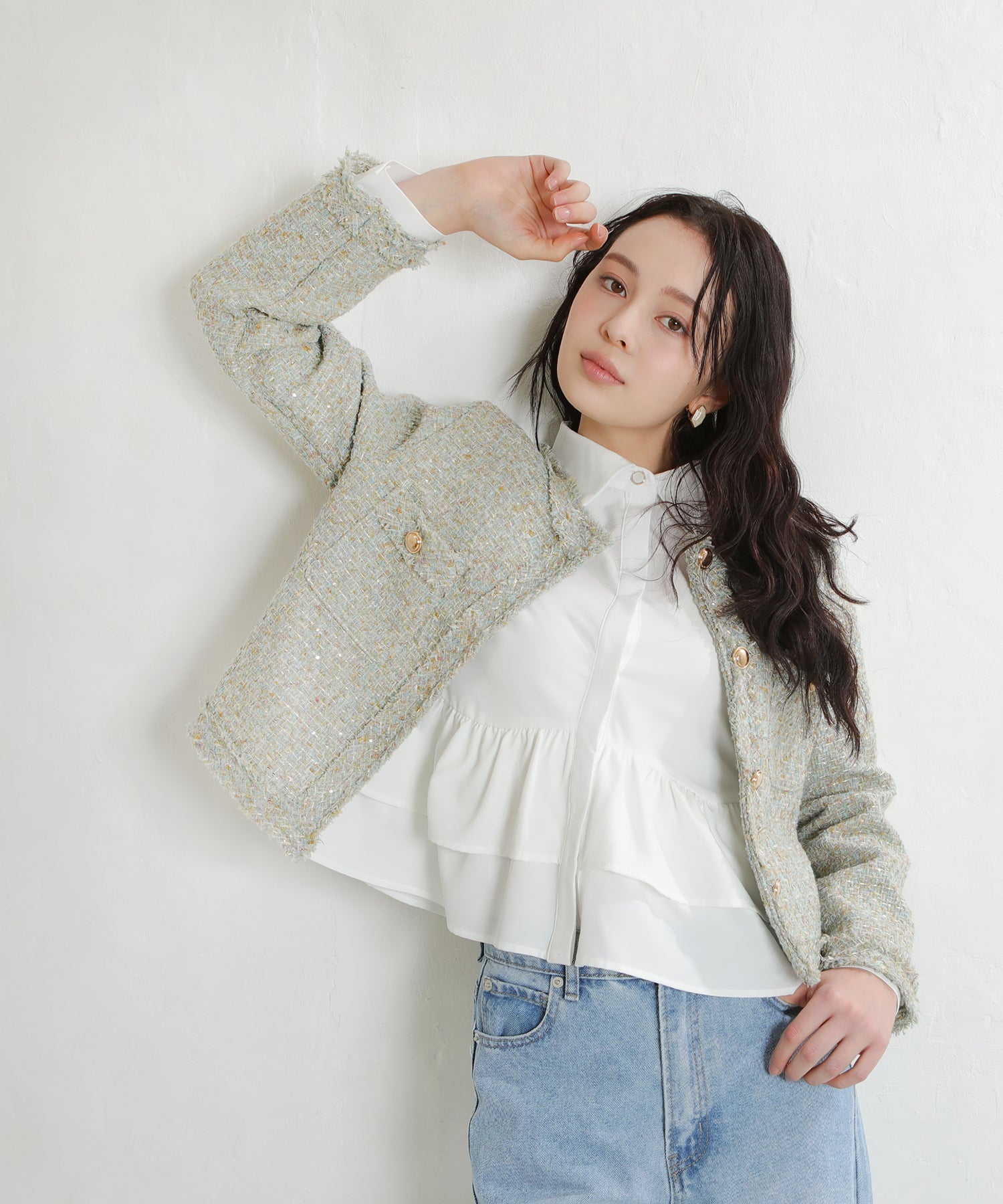 グリーン　model：171ｃｍ　着用サイズ：M