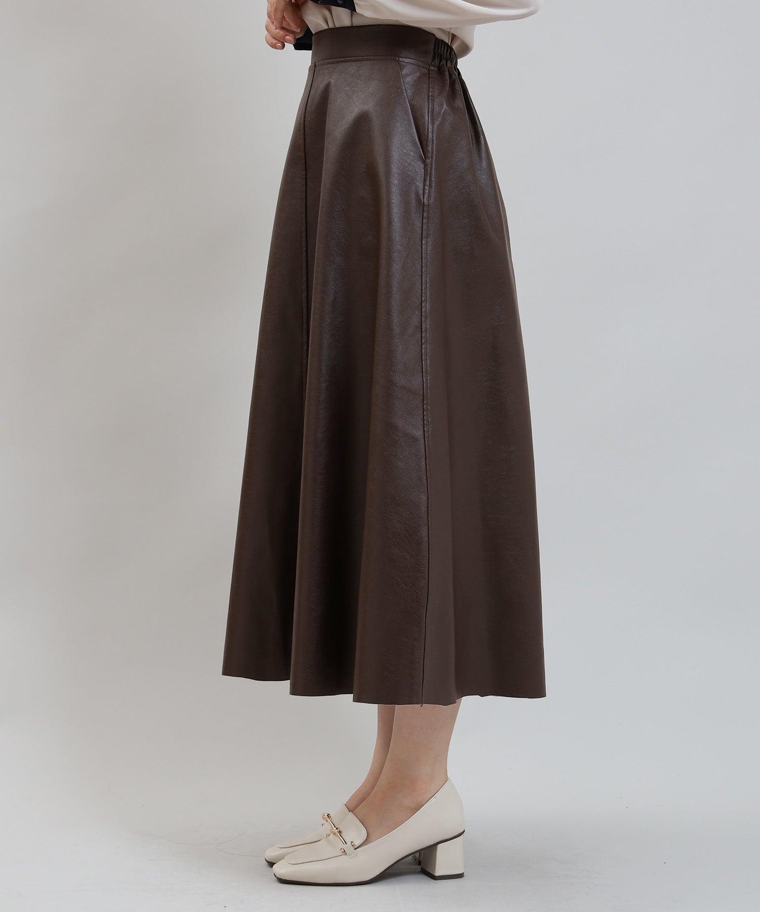 21,000円茶色　ロングスカート　DIAPOSITIVE PARIS