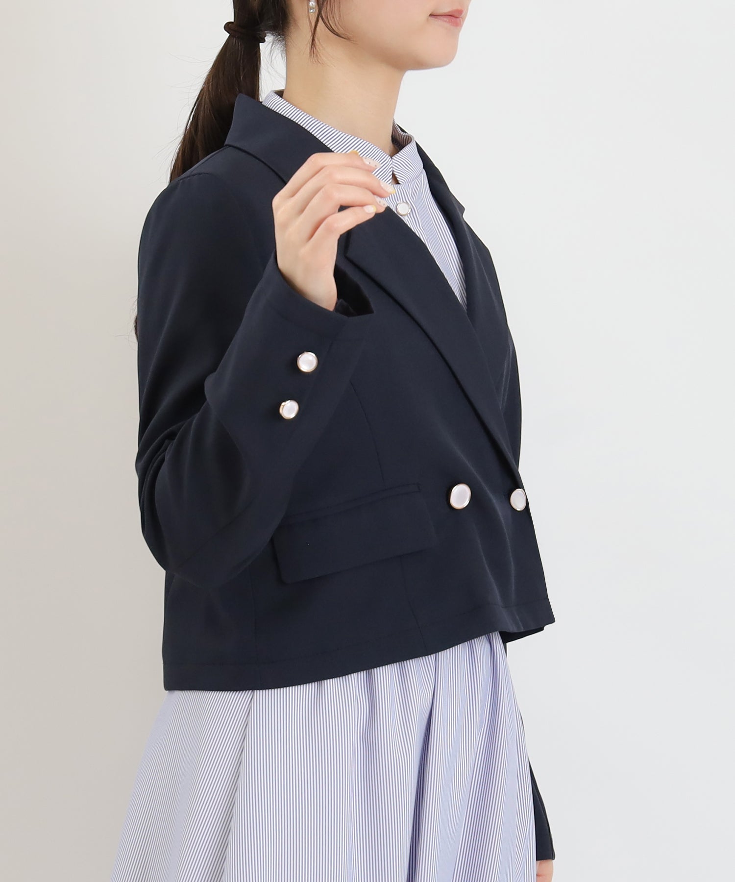 ネイビー　model：160　着用サイズ：M