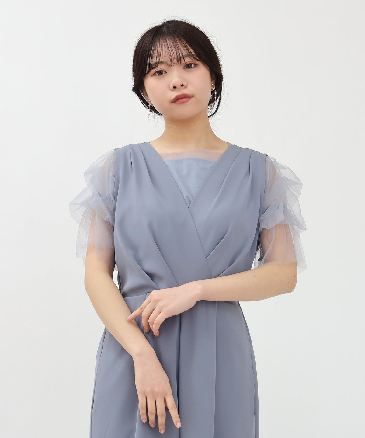 ブルー　model：156㎝　着用サイズ：M