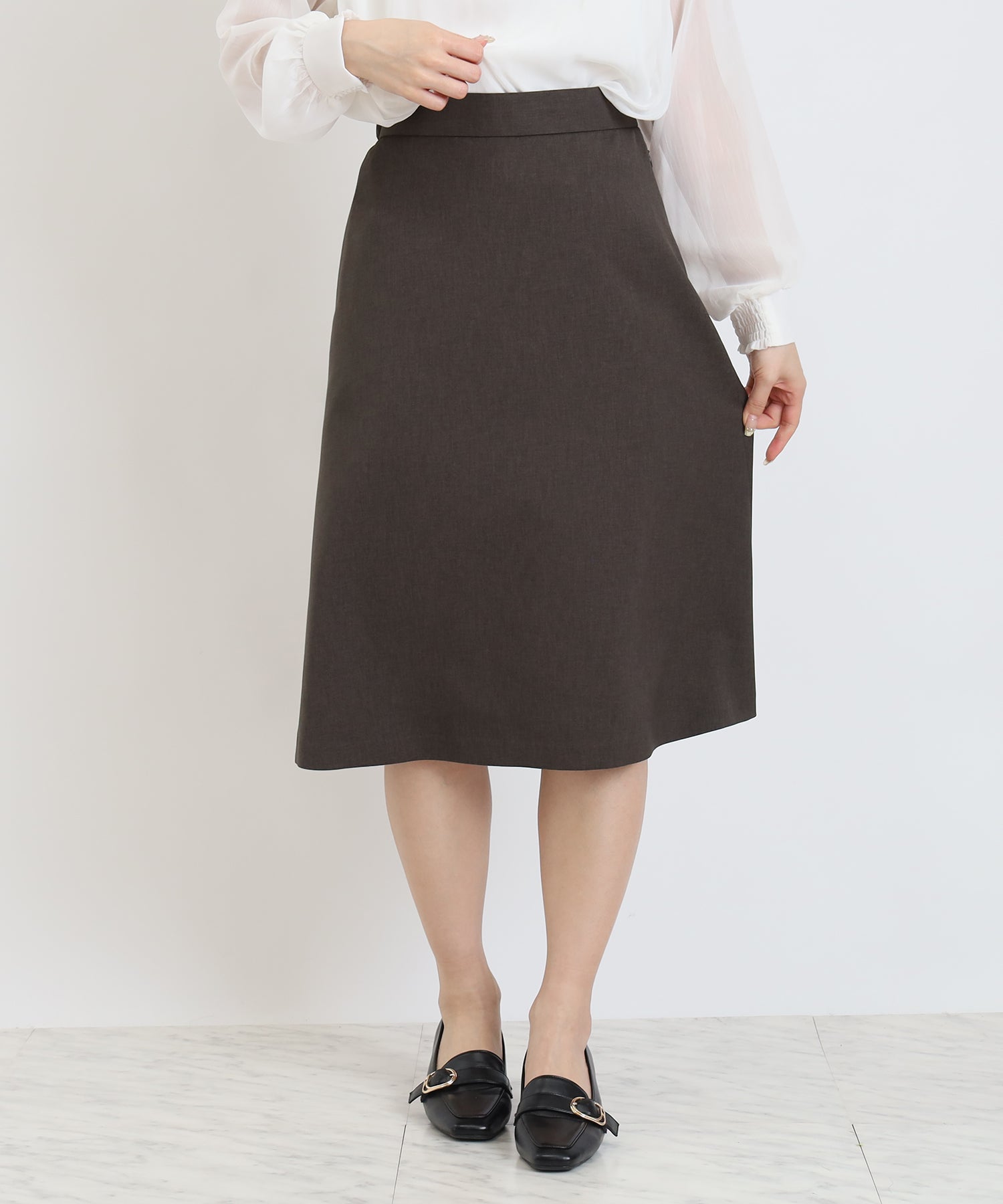 ブラウン　model:160cm  着用サイズ：M