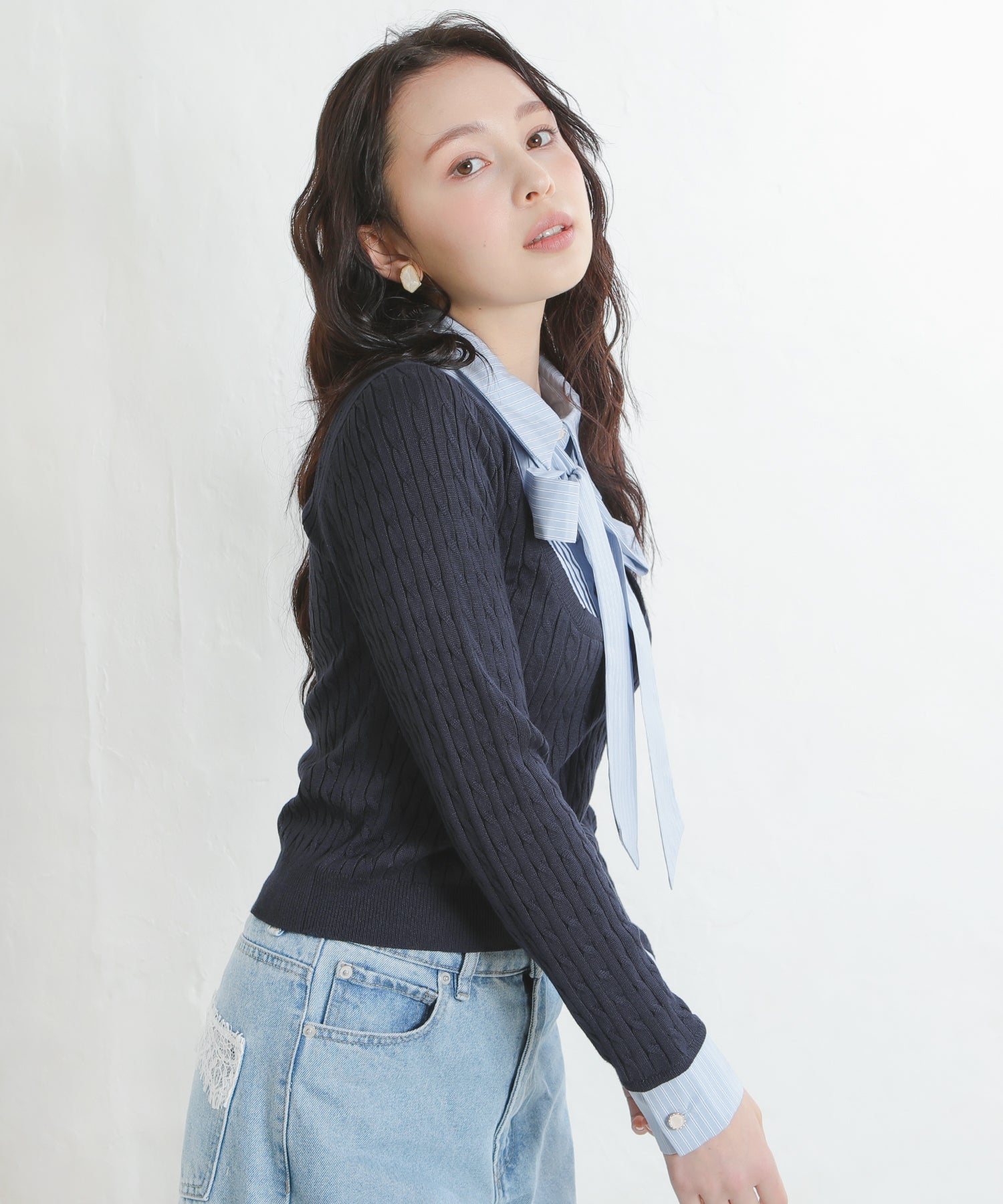 ネイビー　model：171㎝　着用サイズ：M