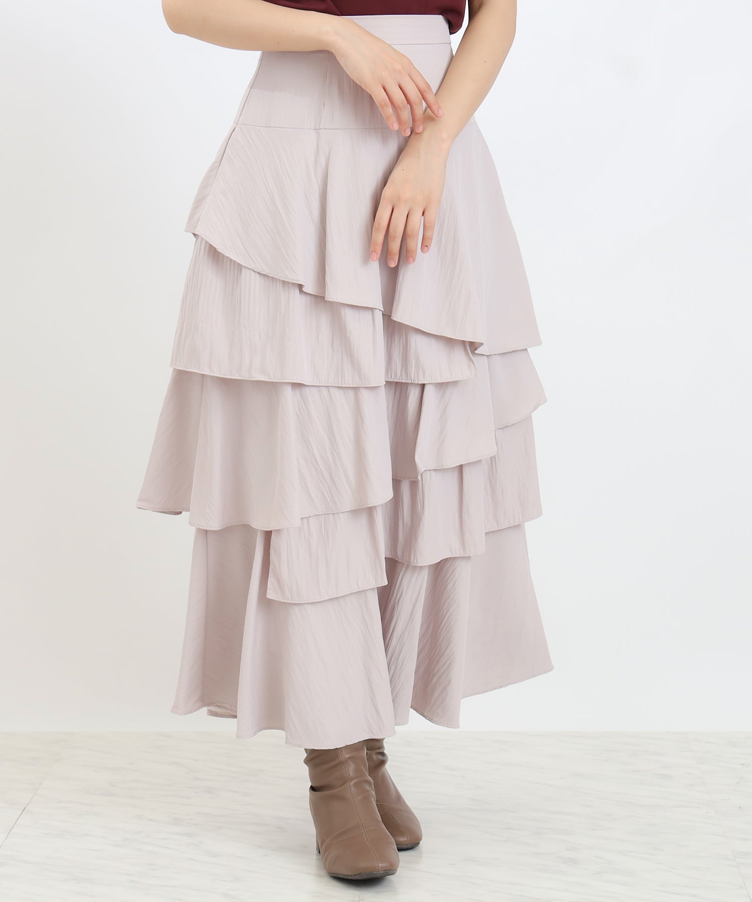 ピンクベージュ　model：156　着用サイズ：Ｓ