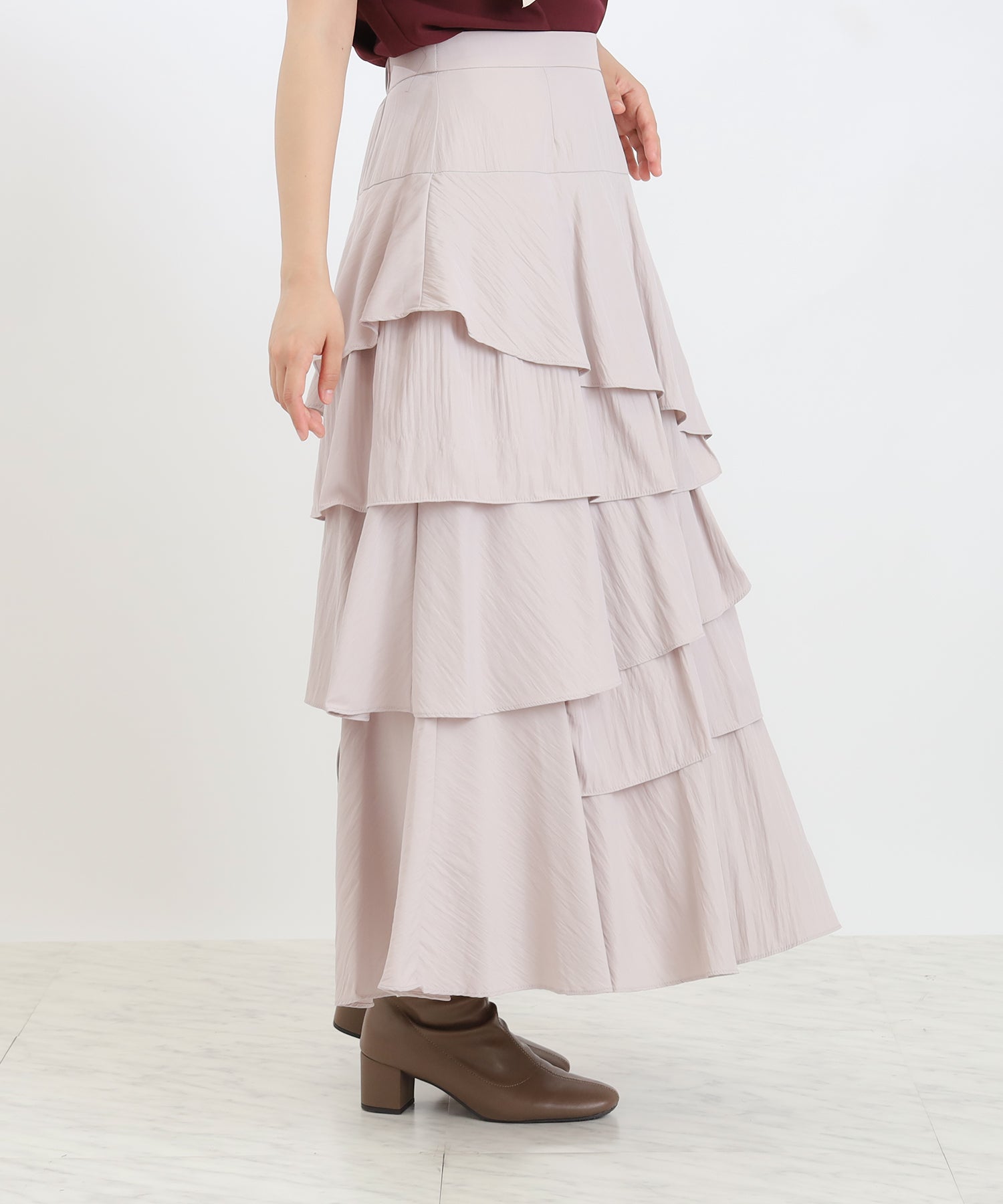 ピンクベージュ　model：156　着用サイズ：Ｓ