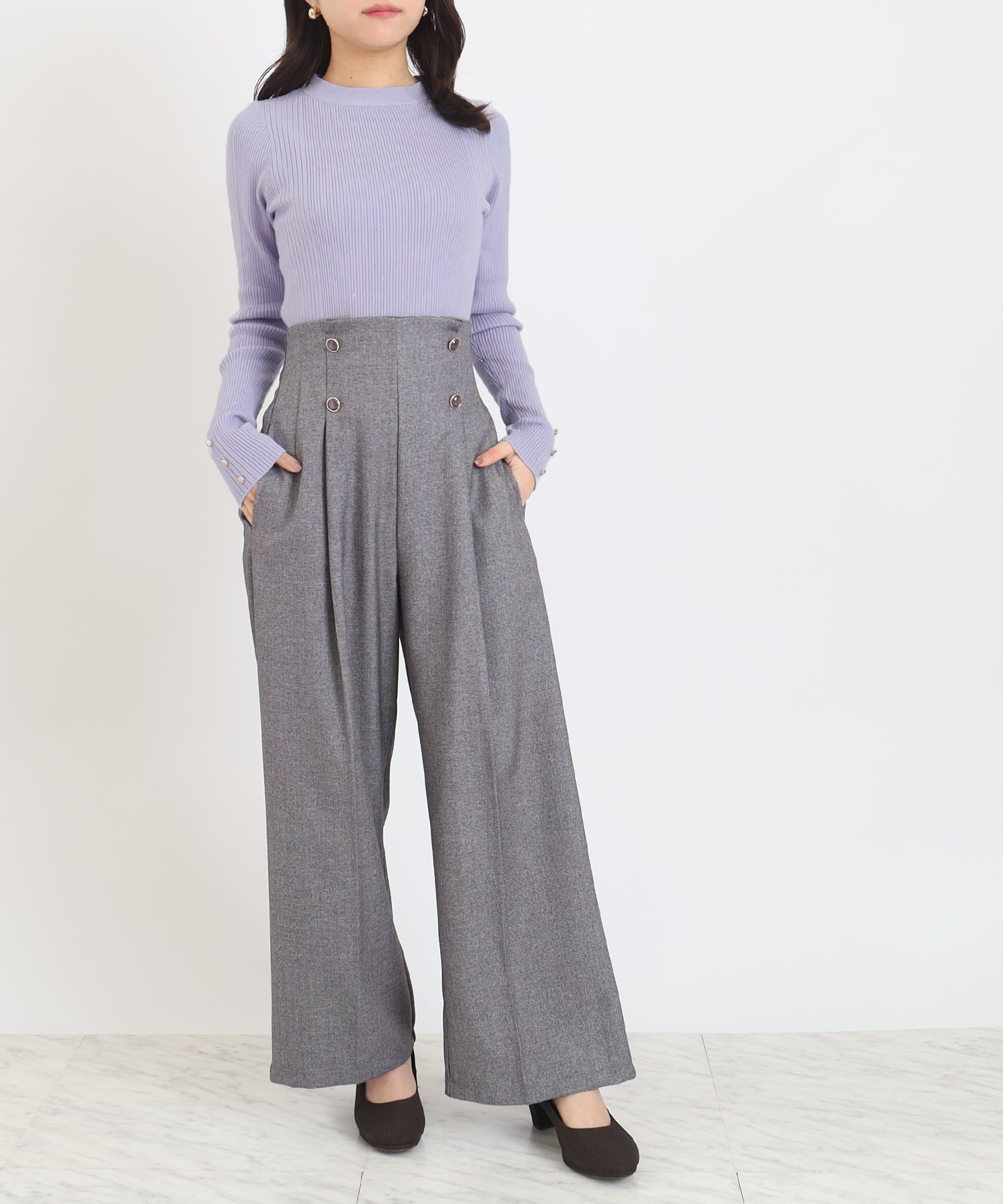 ラベンダー　model：156　着用サイズ：M