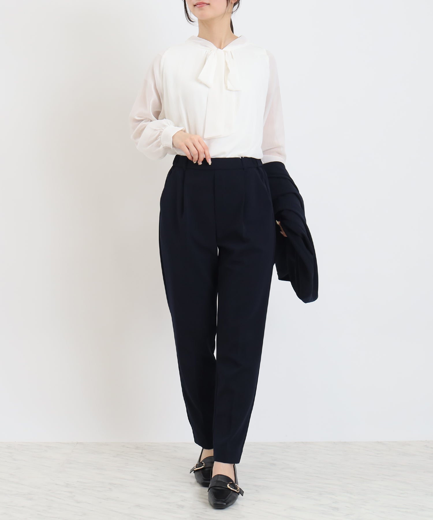 ネイビー　model：160　着用サイズ：M