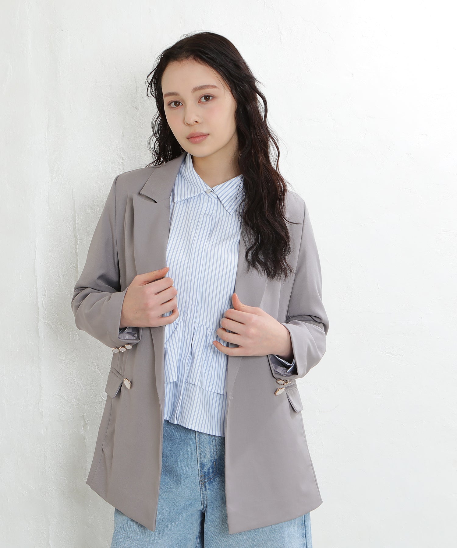 ライトグレー　model：171　着用サイズ：M