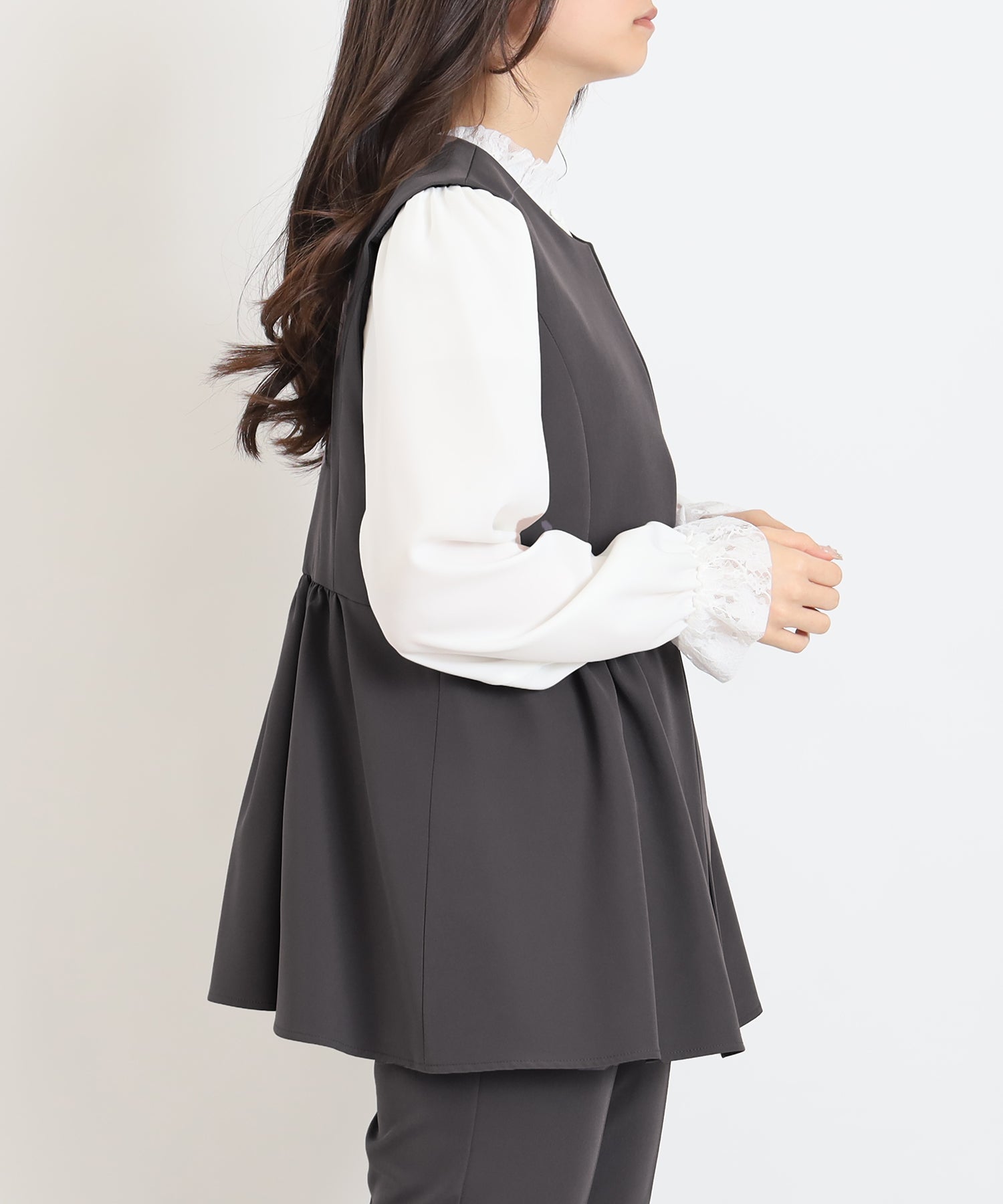 チャコール　model:160cm   着用サイズ：M