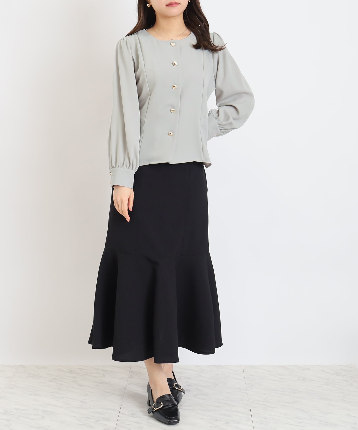 ミント　model:156cm   着用サイズ：M