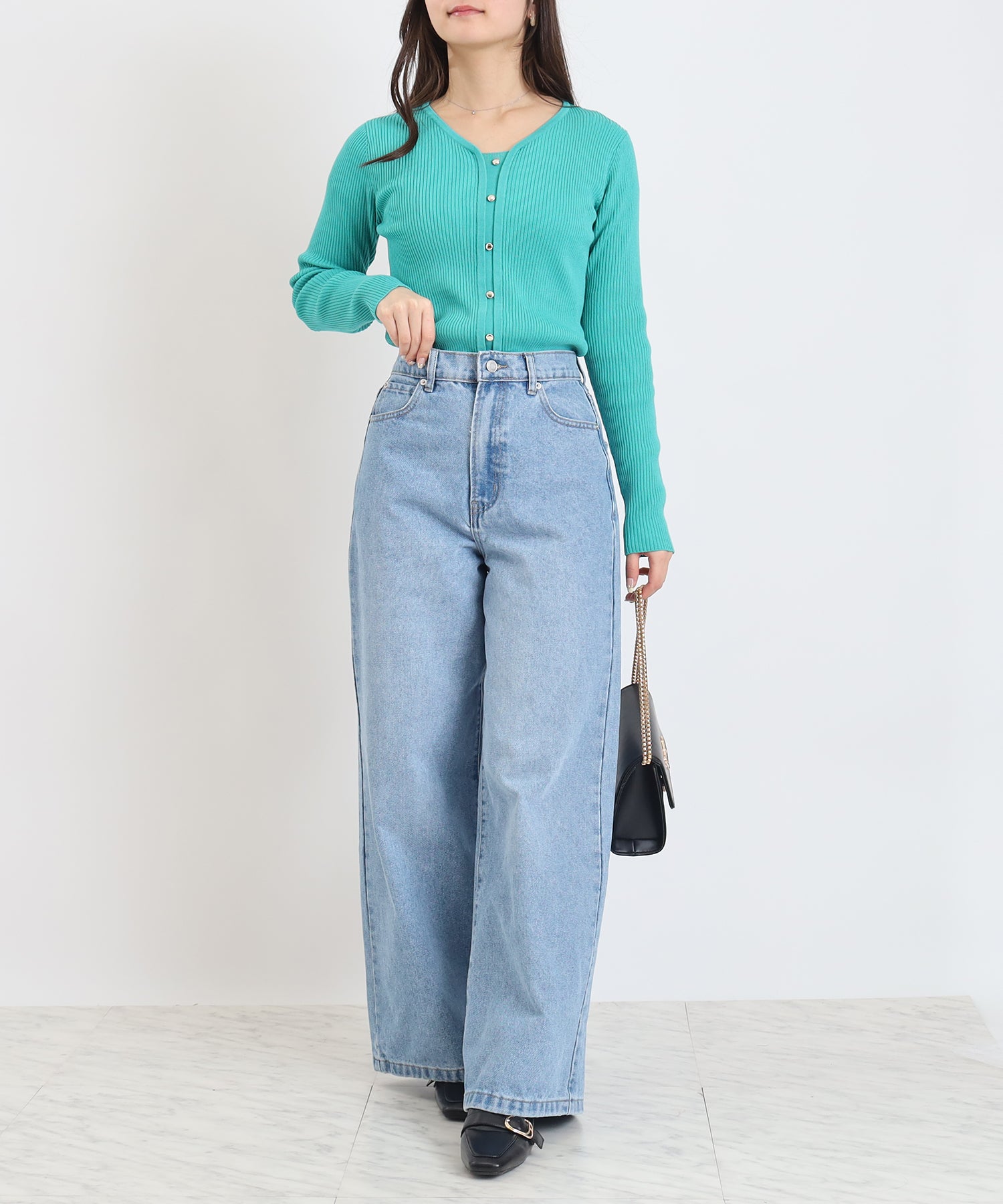 グリーン　model：160　着用サイズ：M