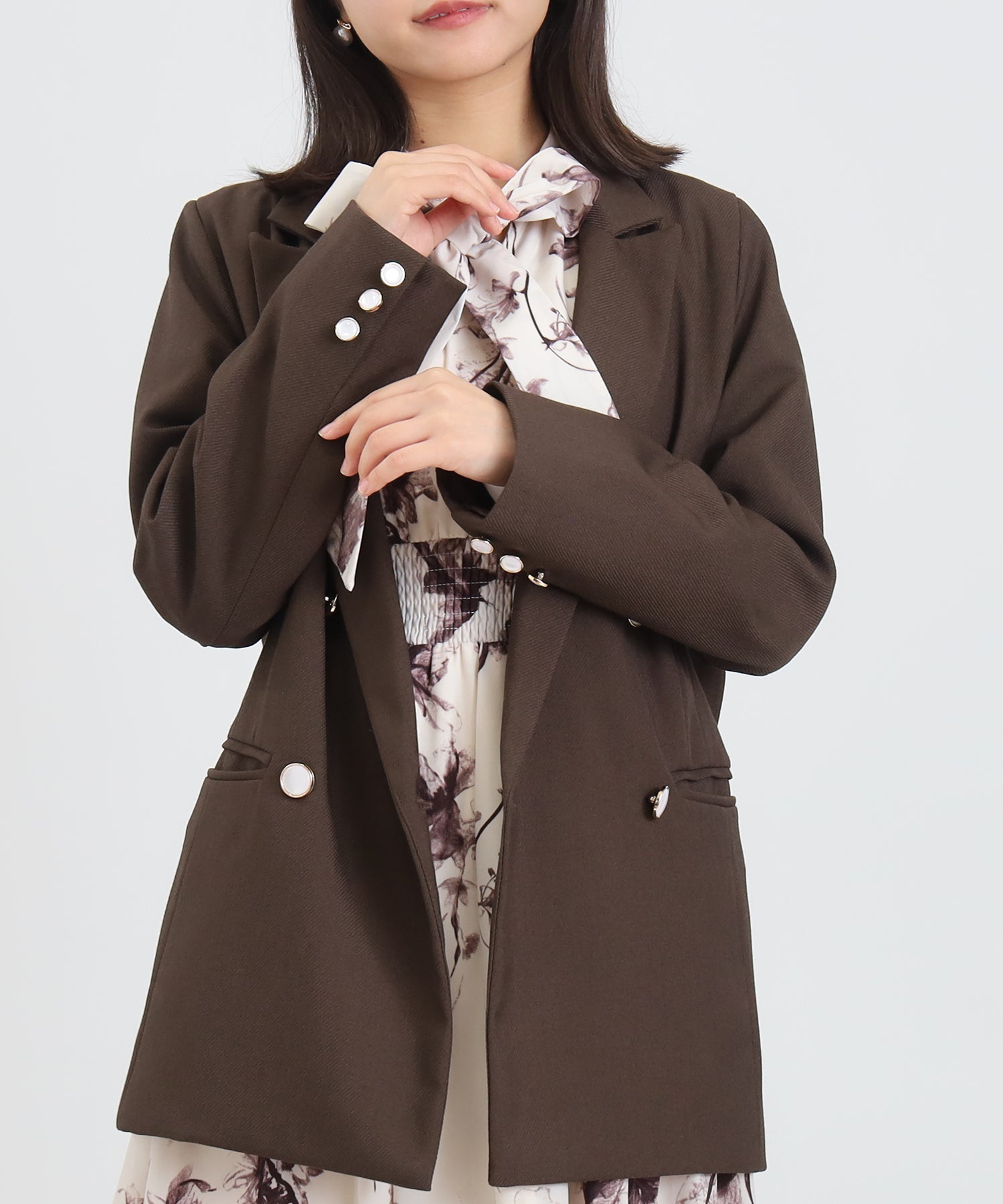 ブラウン　model：156　着用サイズ：S