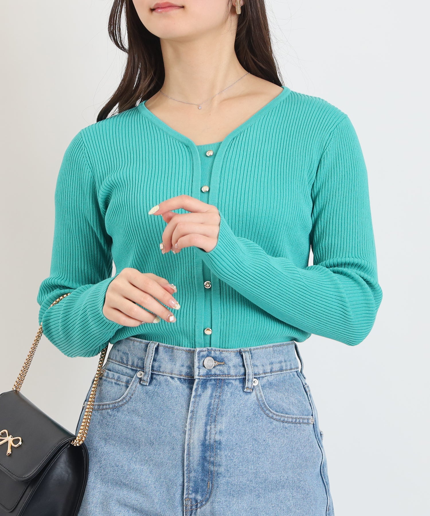 グリーン　model：160　着用サイズ：M