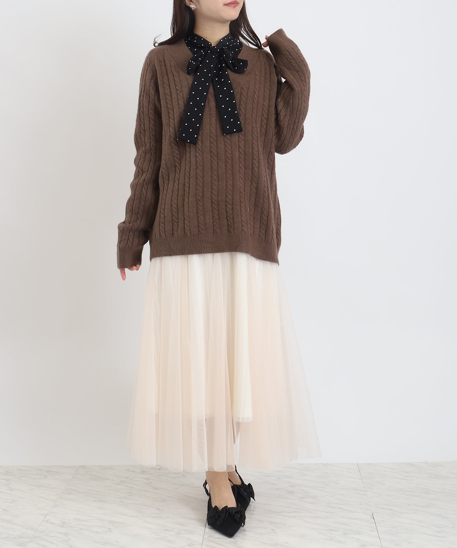 ブラウン　model：156　着用サイズ：M