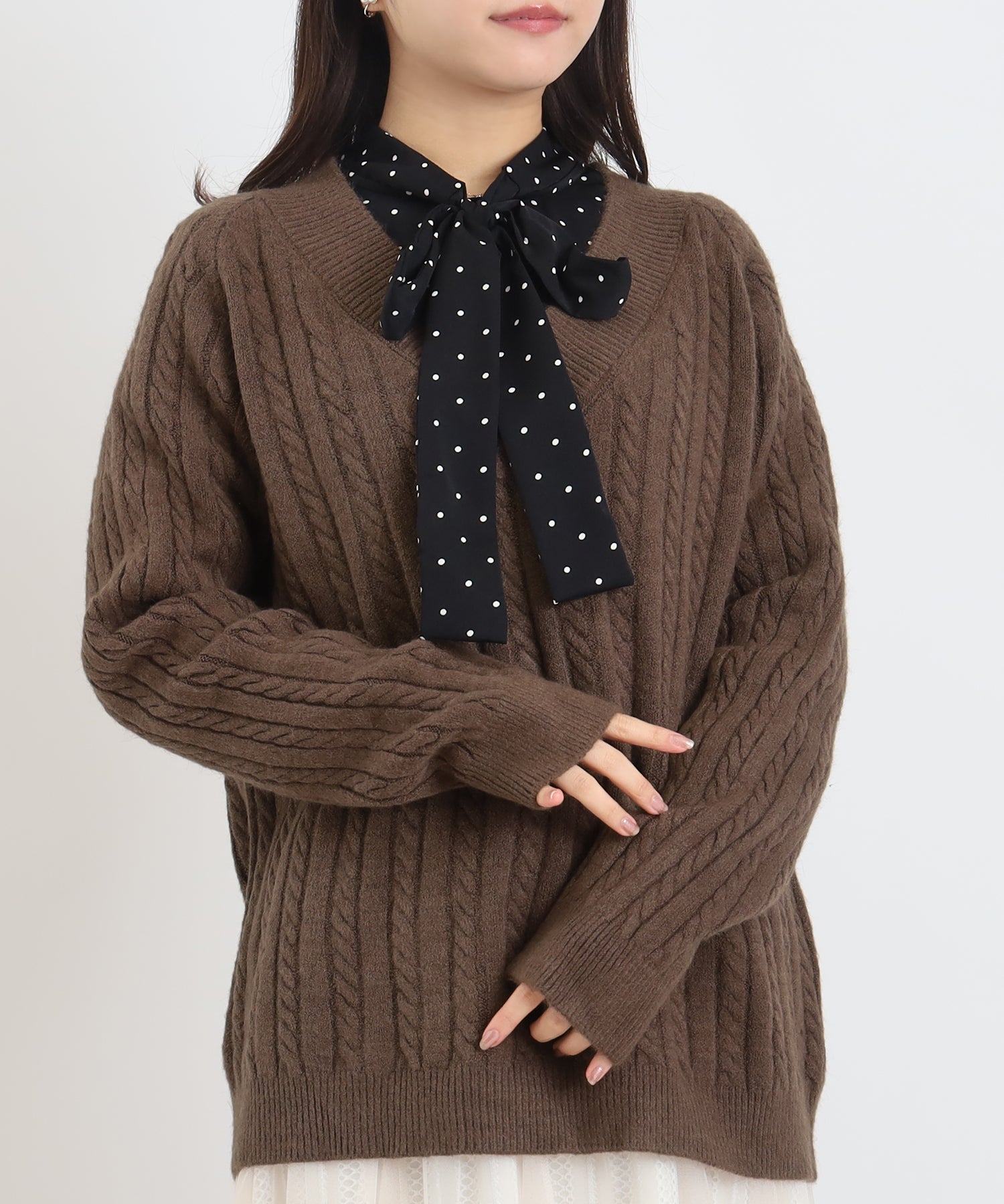 ブラウン　model：156　着用サイズ：M