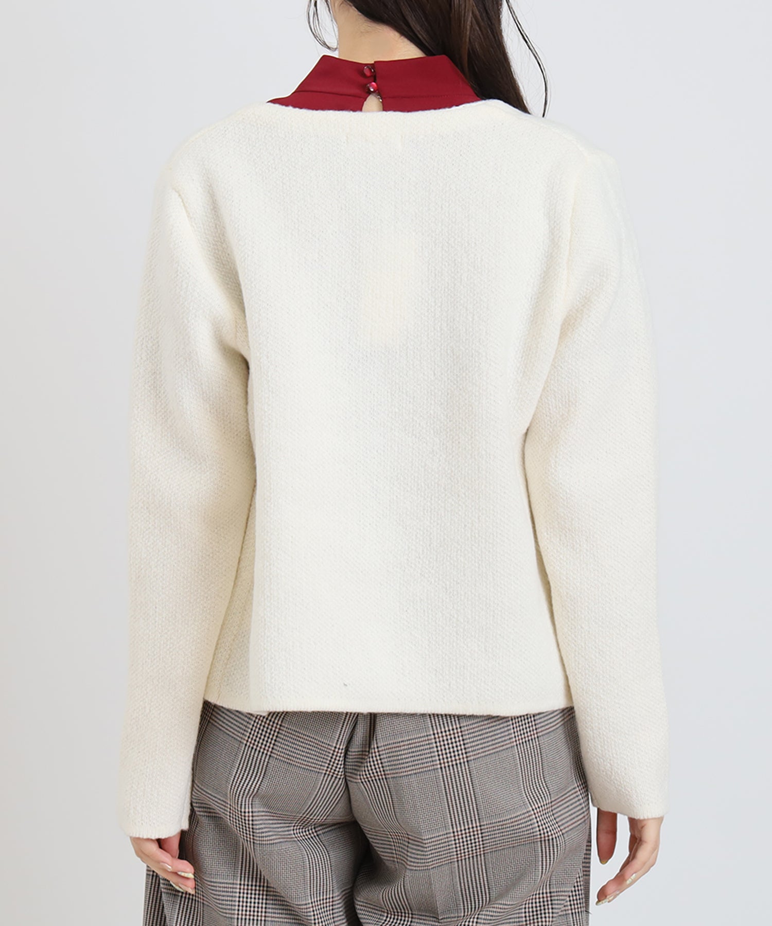 モヘアニットジャケット