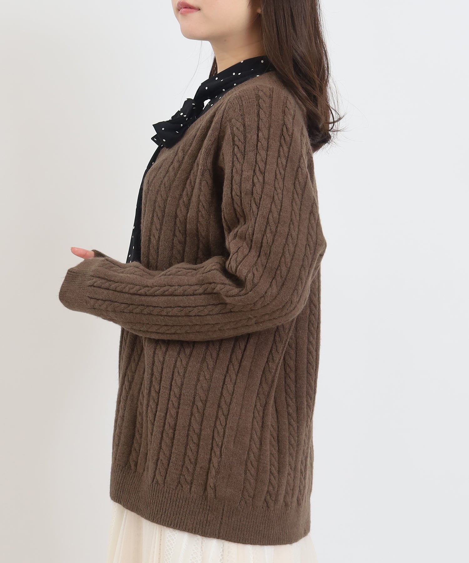 ブラウン　model：156　着用サイズ：M