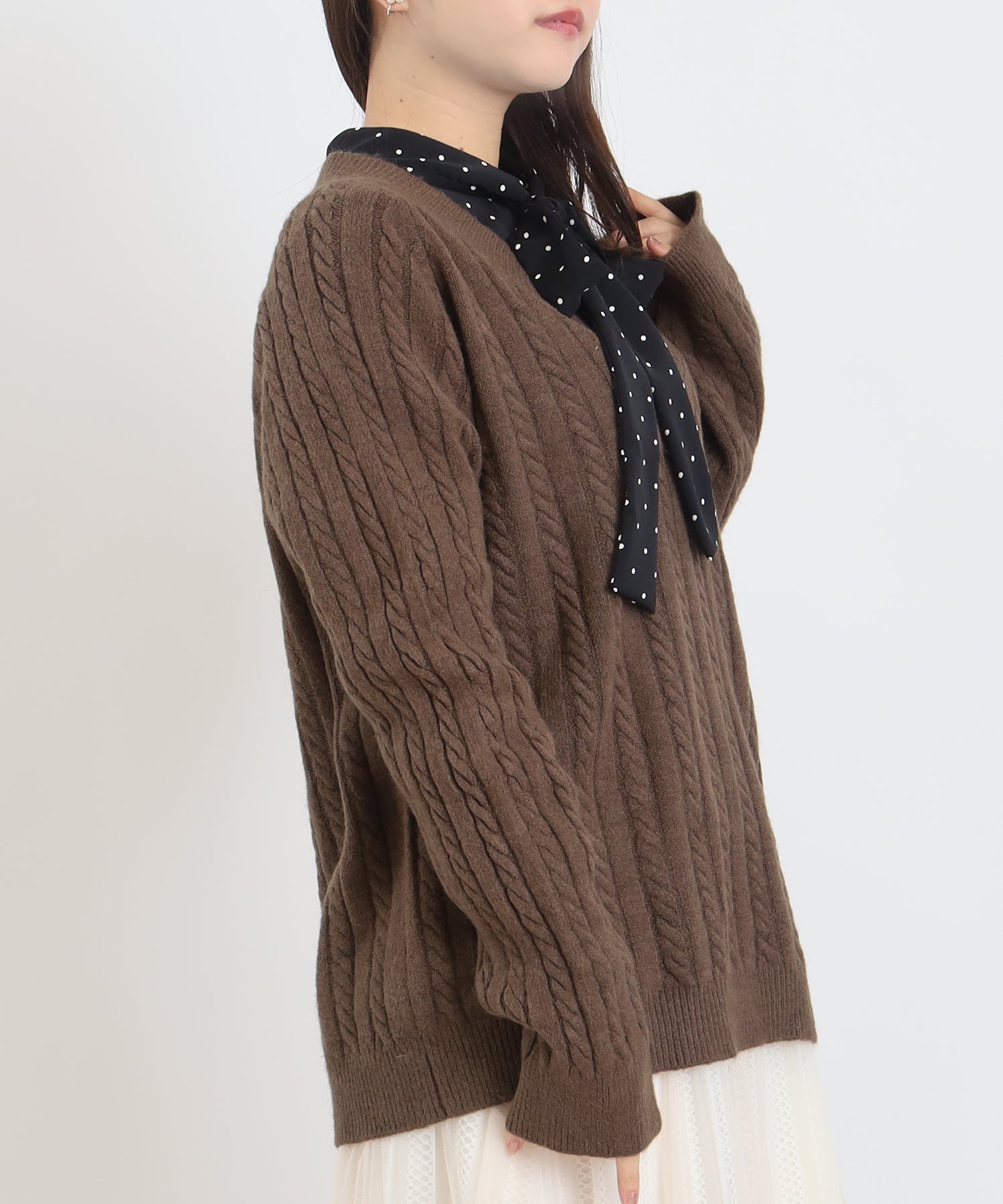 ブラウン　model：156　着用サイズ：M