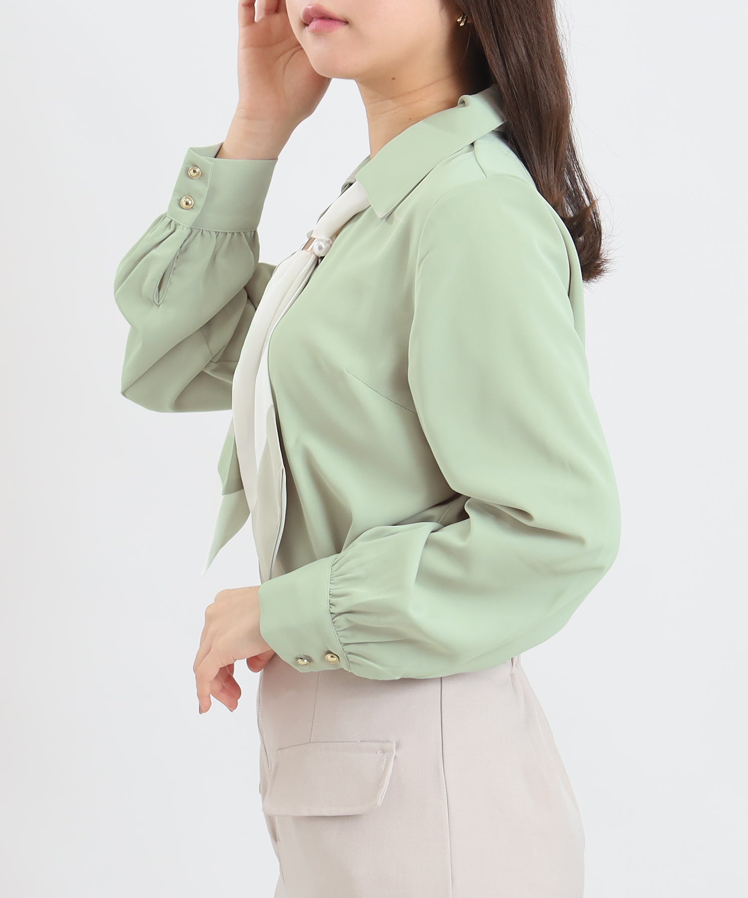 ミント　model:156cm  着用サイズ：M