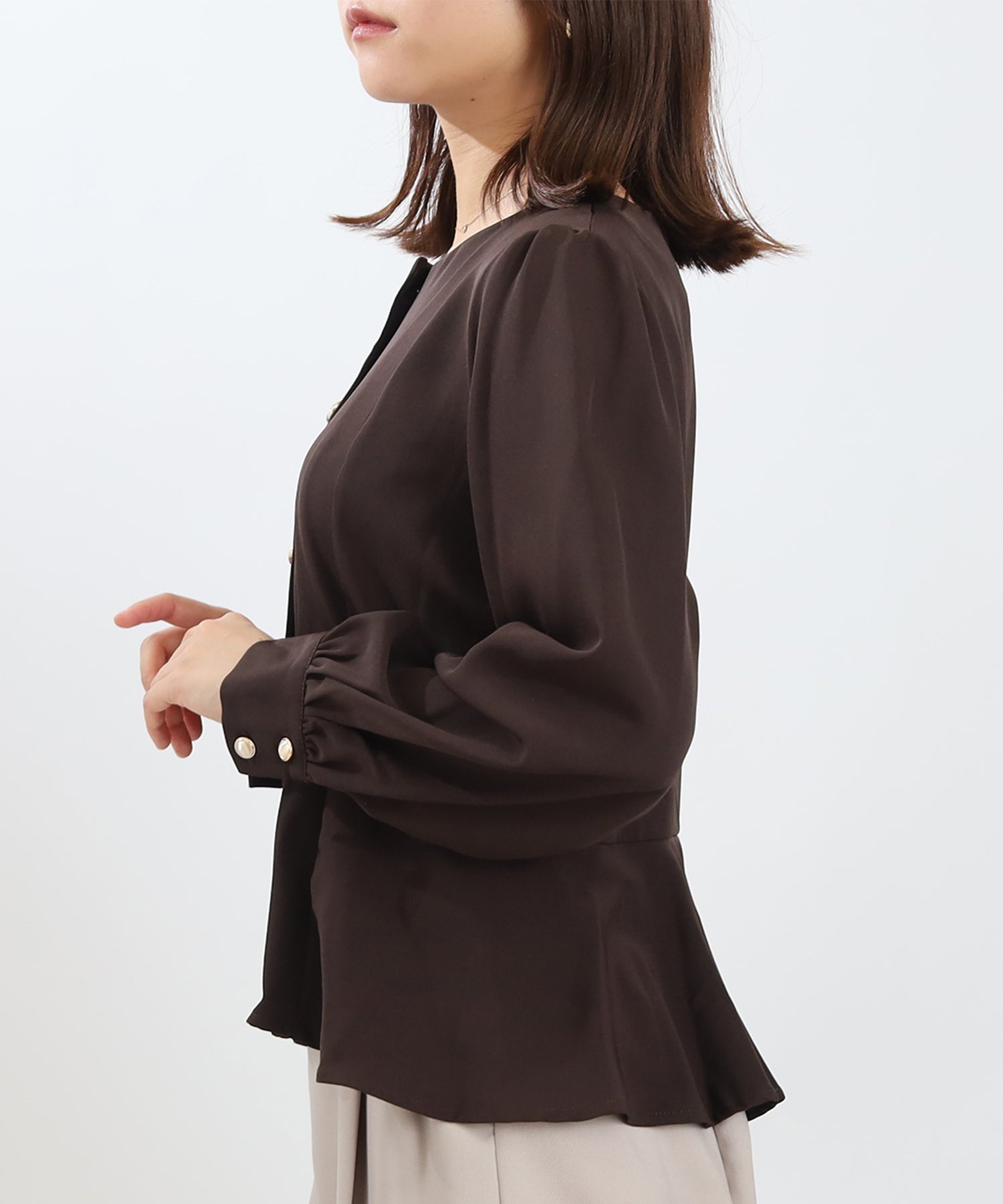 ブラウン　model：156㎝ 着用サイズ：M