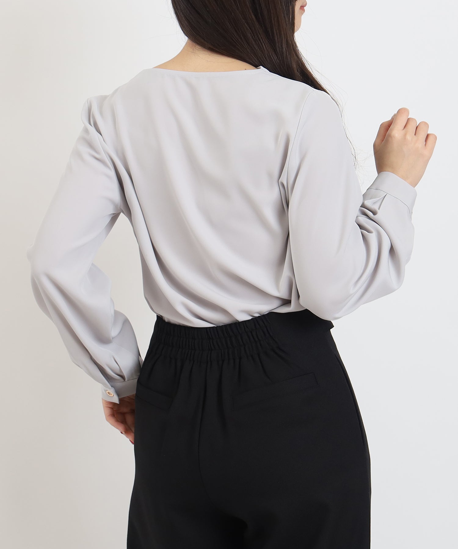 ライトグレー　model:160cm   着用サイズ：M