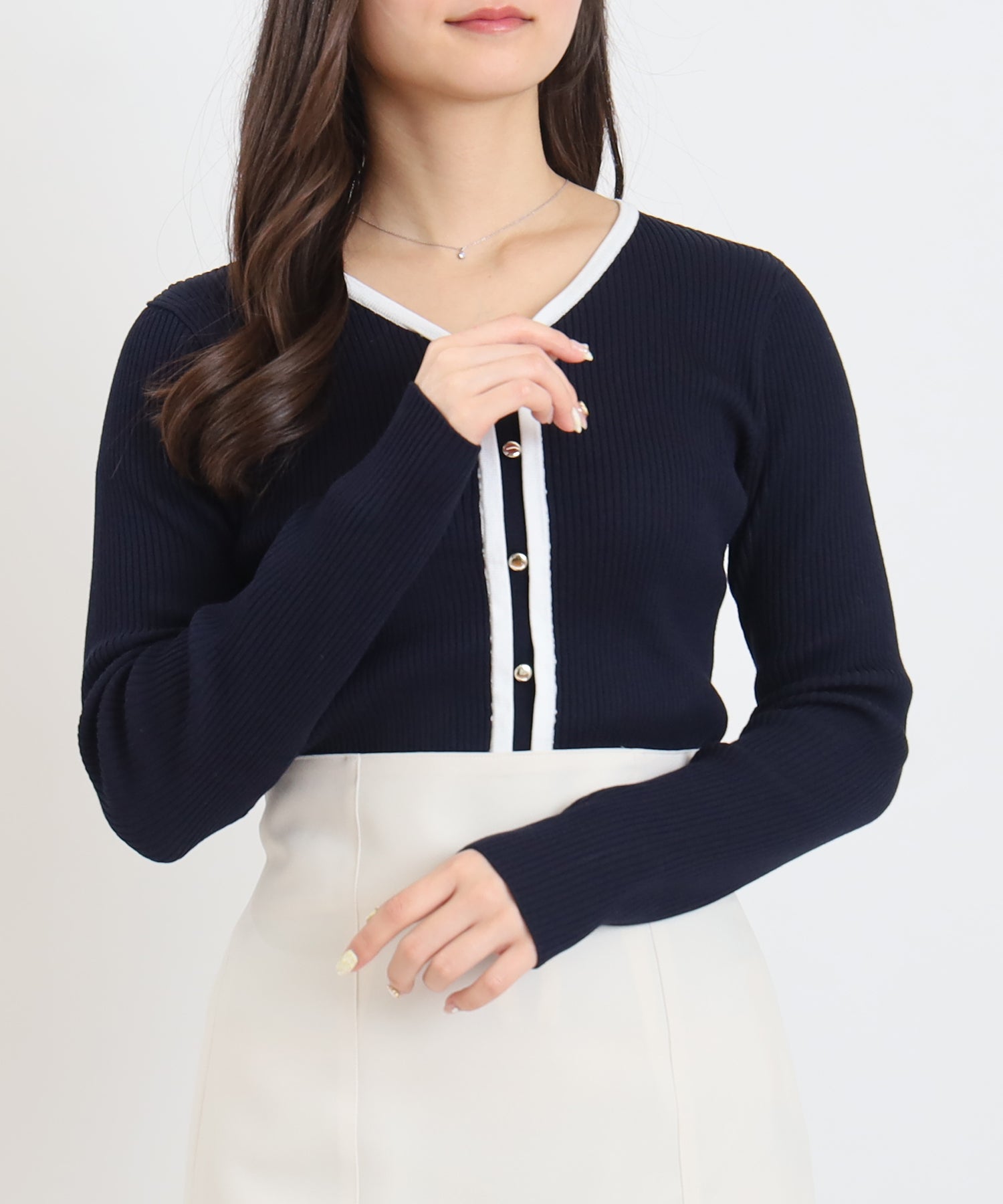 ネイビー　model：160　着用サイズ：M