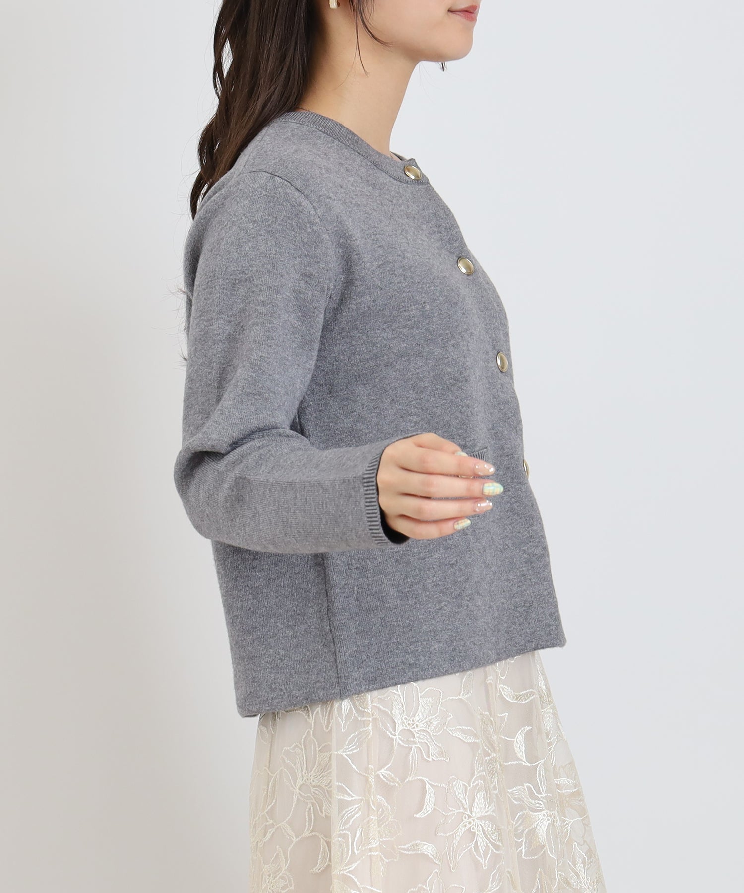 チャコール　model:160㎝　着用サイズ：M